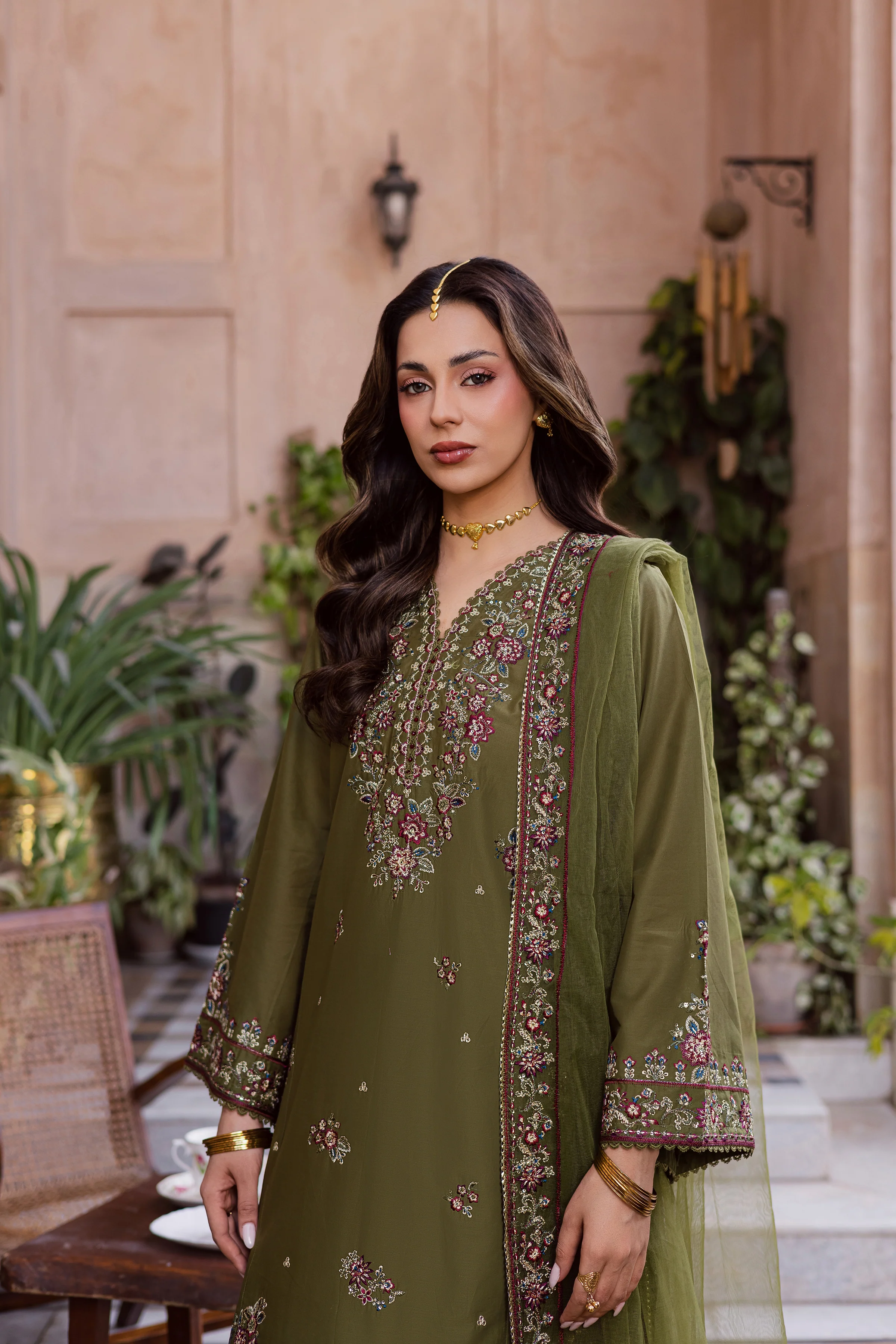 Mehlab 3Pc - Festive Embroidered Lawn - Image 8
