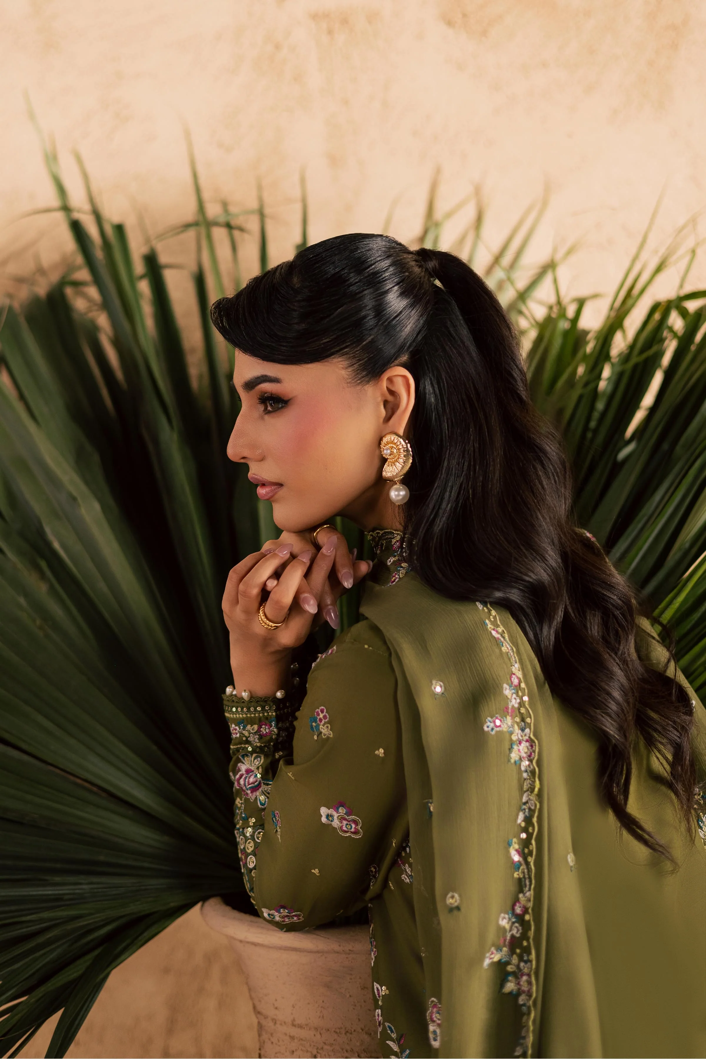 Meshal 3Pc - Embroidered Festive Pret - Image 11
