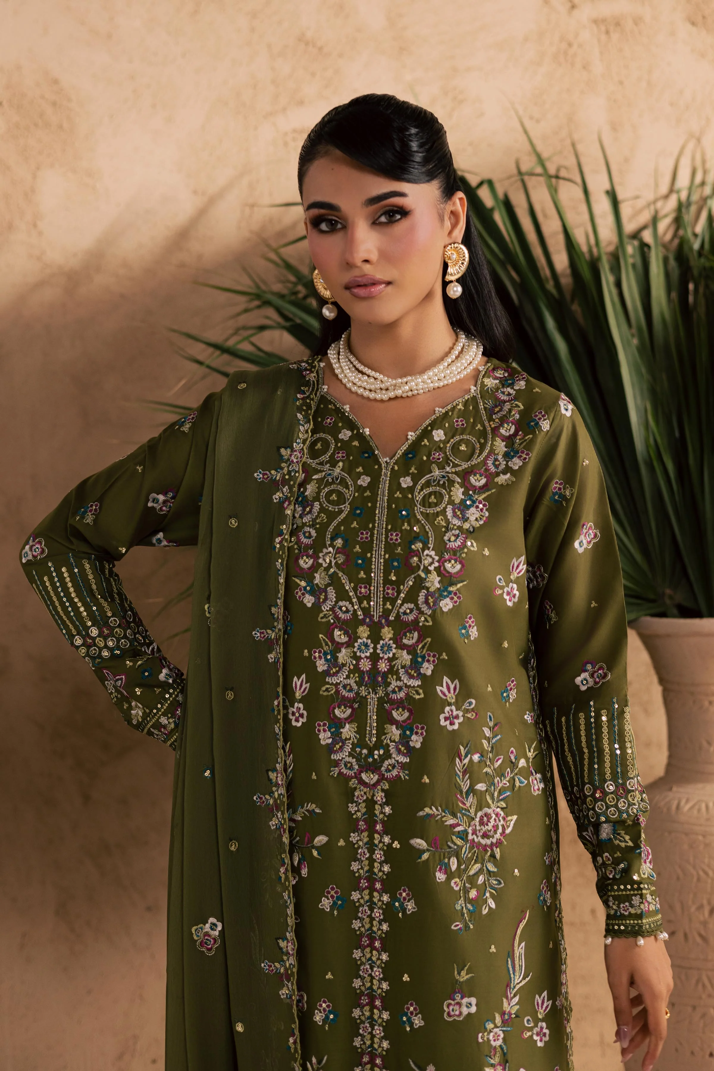 Meshal 3Pc - Embroidered Festive Pret - Image 2