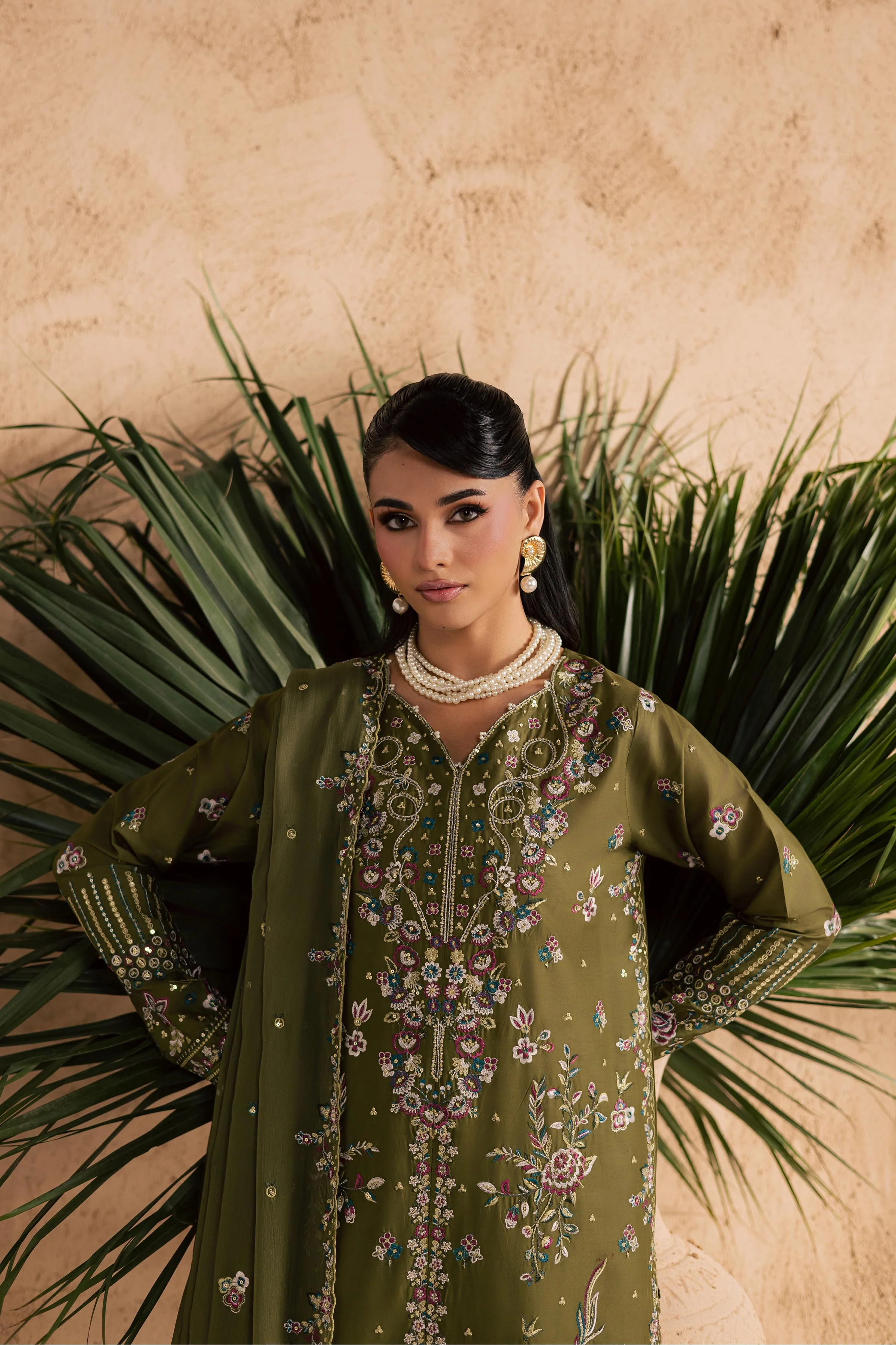 Meshal 3Pc - Embroidered Festive Pret - Image 3