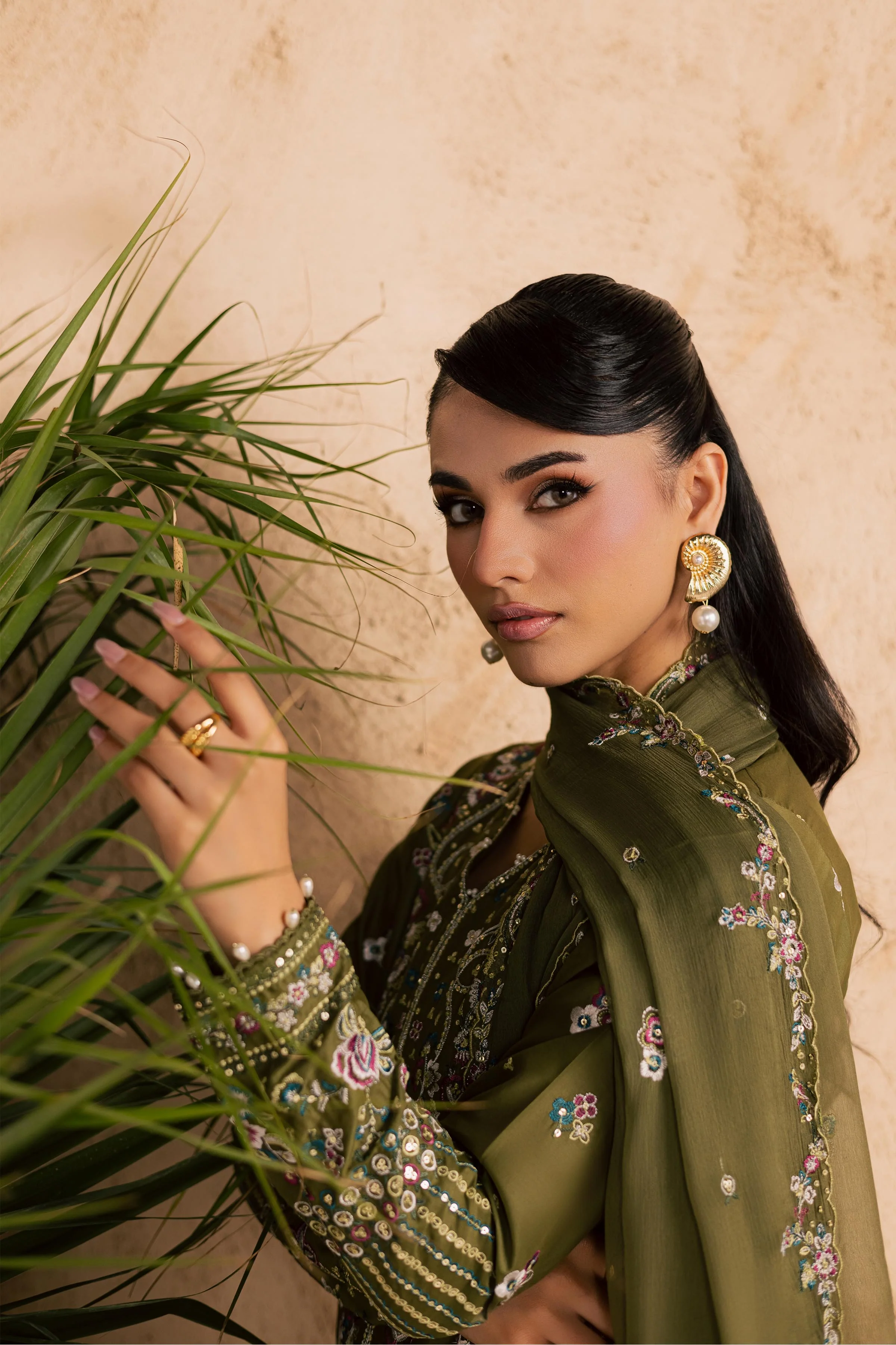 Meshal 3Pc - Embroidered Festive Pret - Image 5