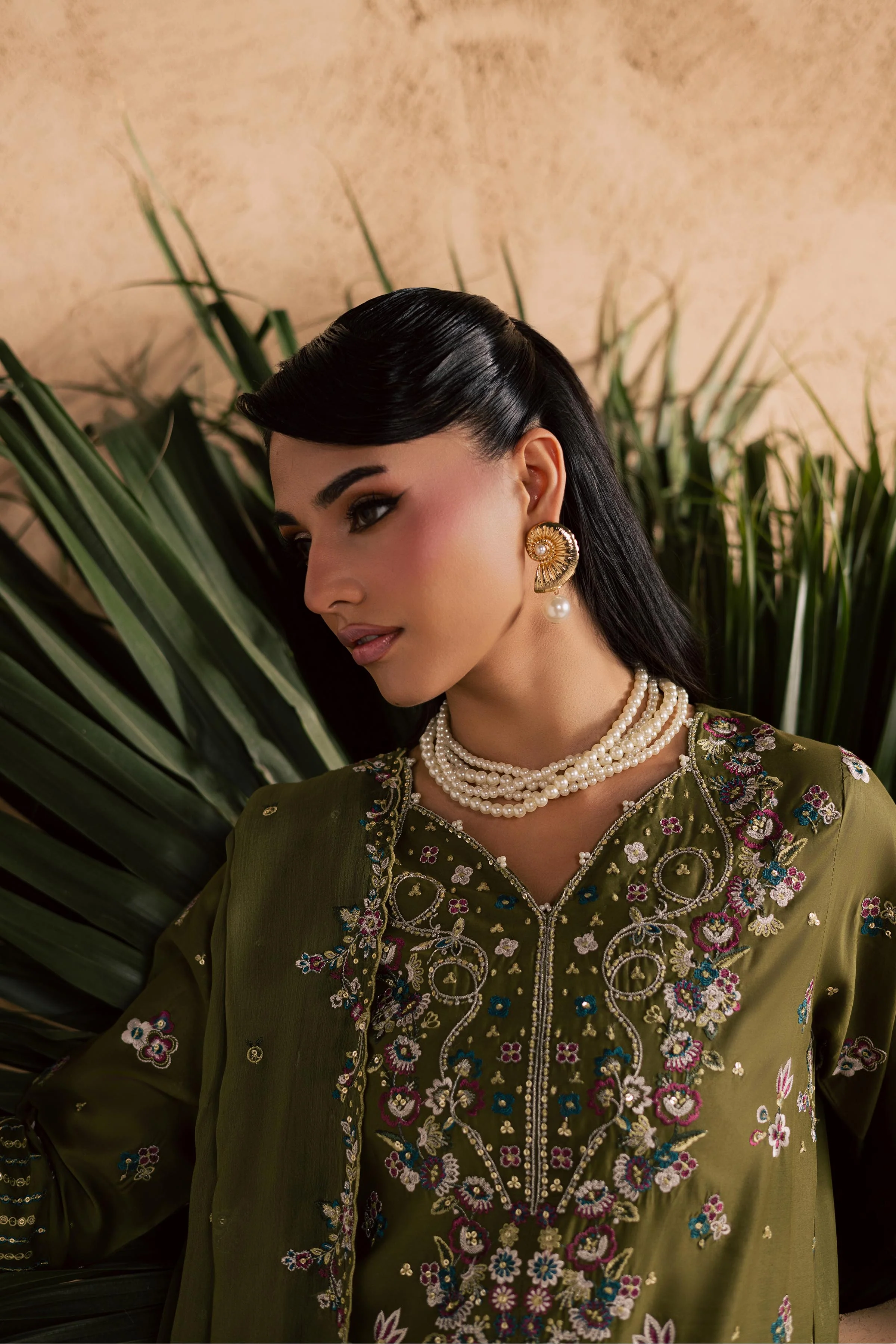 Meshal 3Pc - Embroidered Festive Pret - Image 9