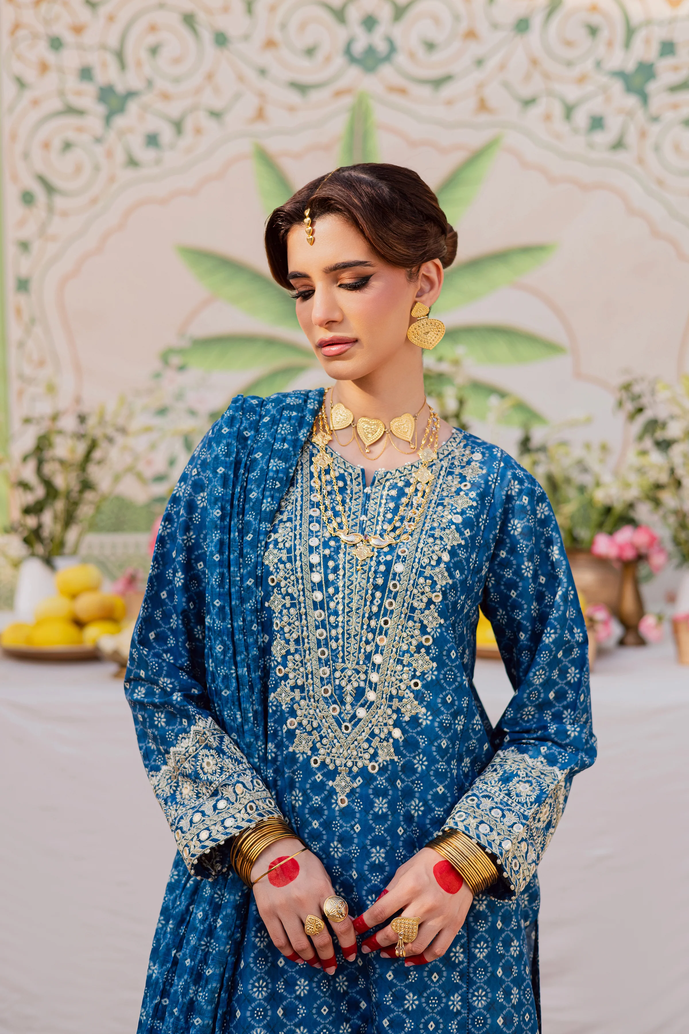 Midnight 3Pc - Festive Eid Prints - Image 7