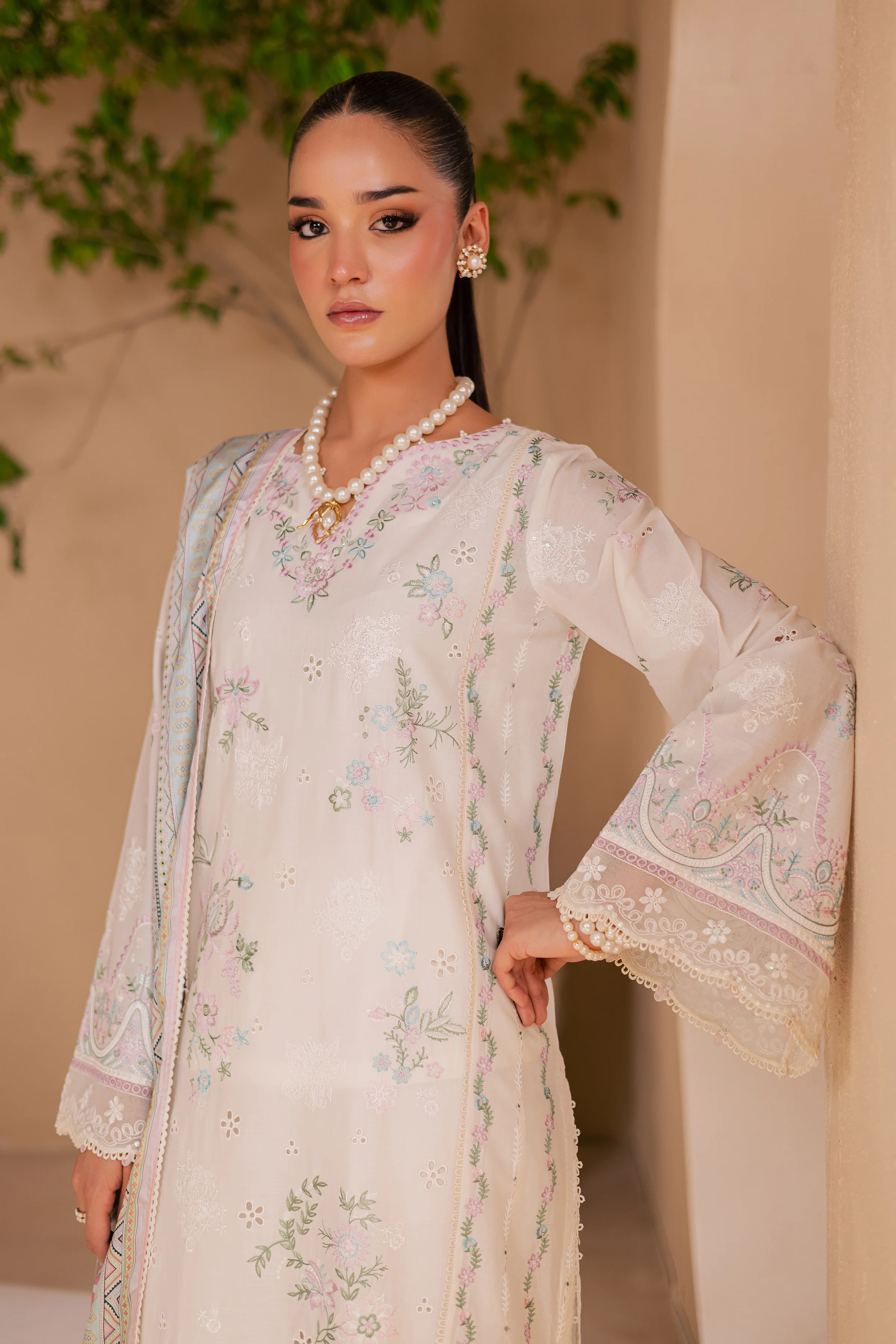 Mihrimah 3Pc - Embroidered Lawn Dress - Image 2