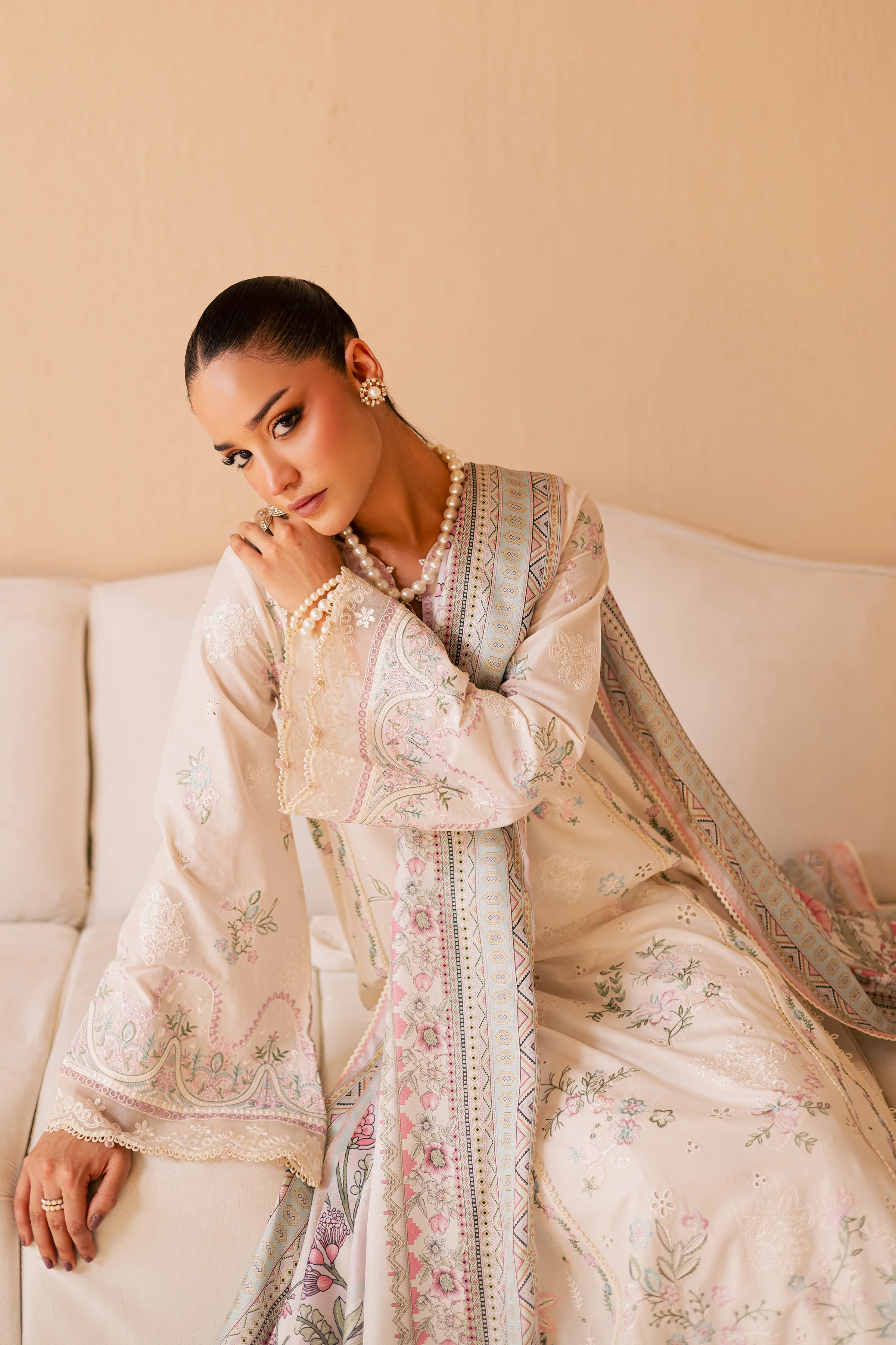 Mihrimah 3Pc - Embroidered Lawn Dress - Image 6
