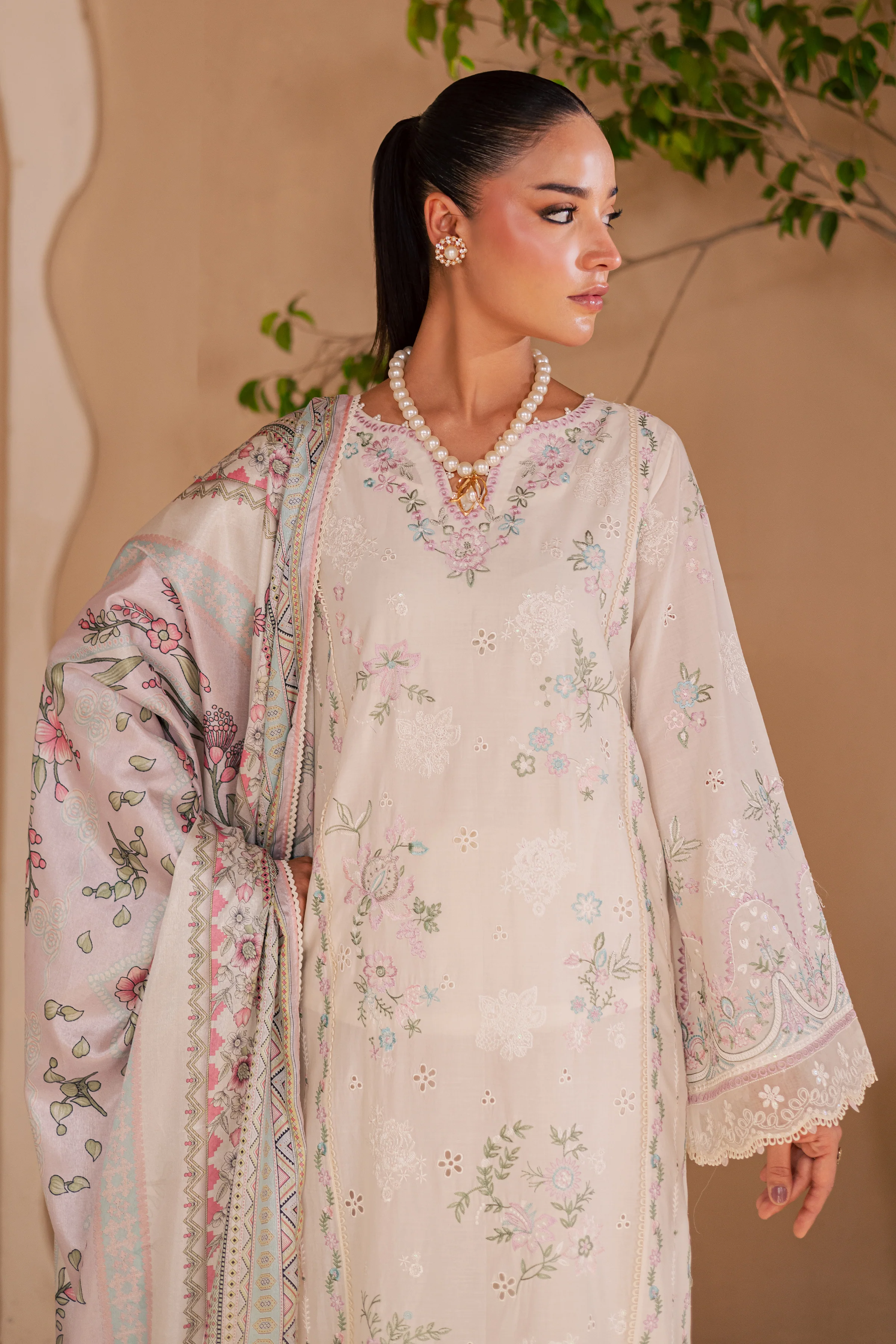 Mihrimah 3Pc - Embroidered Lawn Dress - Image 7