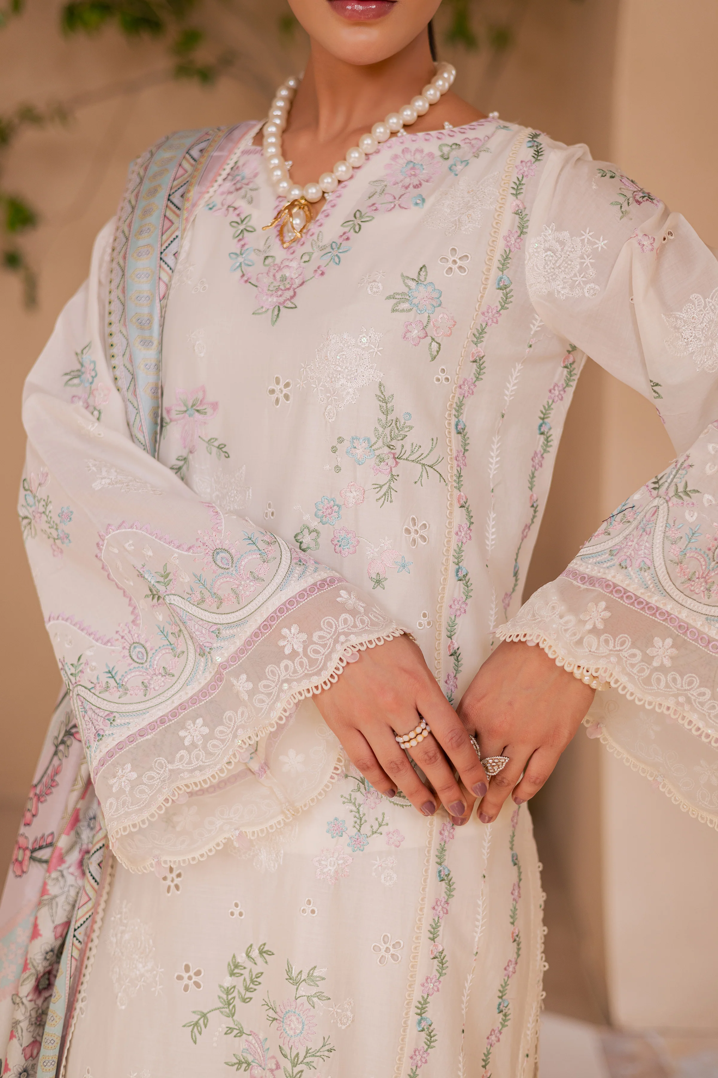 Mihrimah 3Pc - Embroidered Lawn Dress - Image 8
