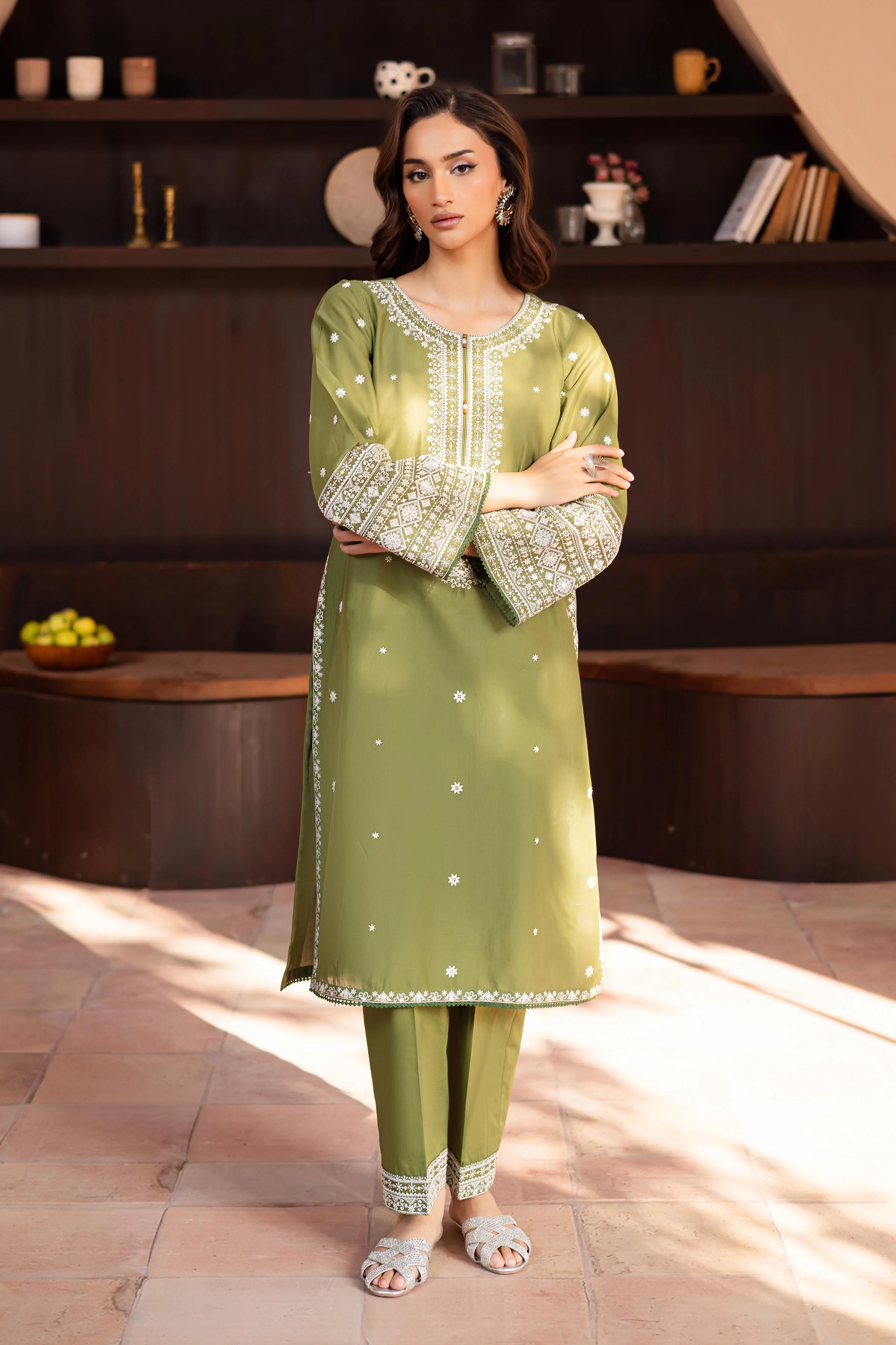 Minaa 2Pc- Embroidered Lawn Dress - Image 5