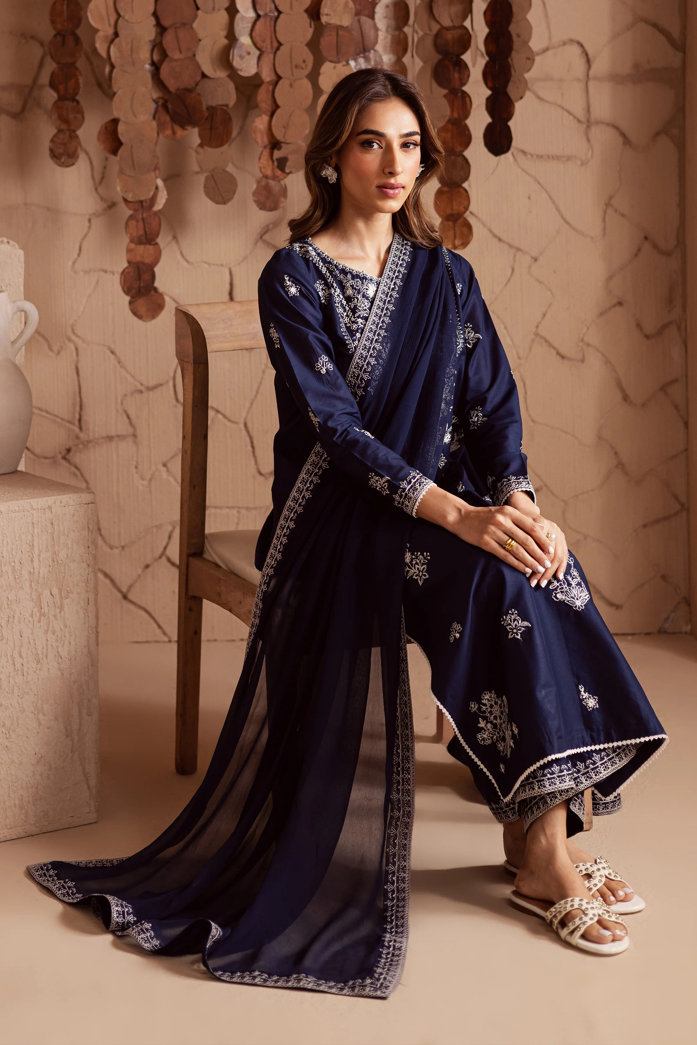 Miraye 3Pc - Embroidered Lawn Dress - Image 4