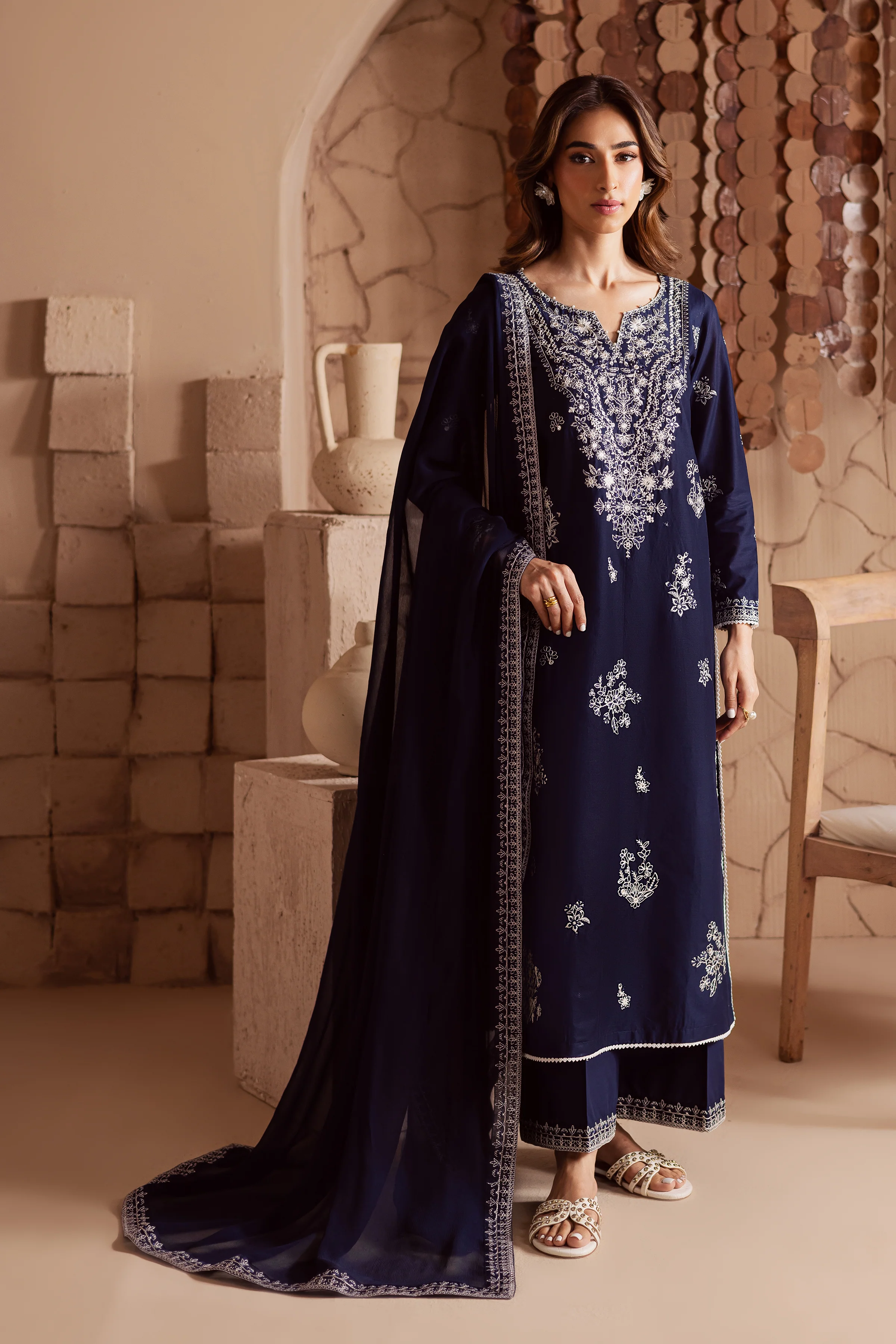 Miraye 3Pc - Embroidered Lawn Dress - Image 5