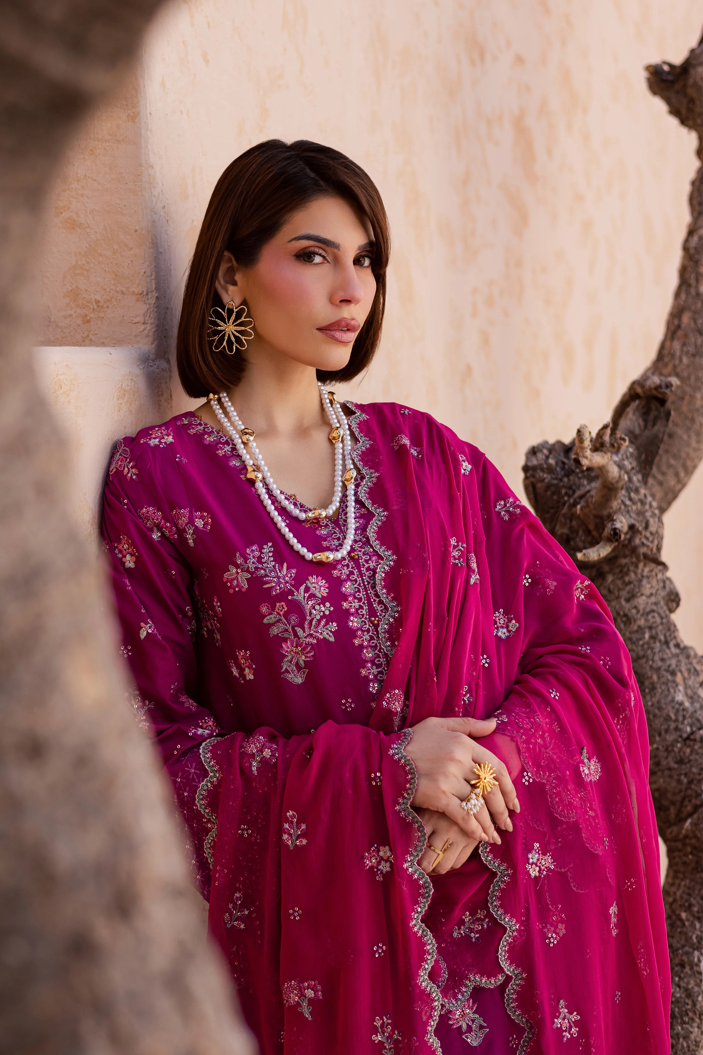 Mirha 3Pc - Festive Embroidered Lawn - Image 4