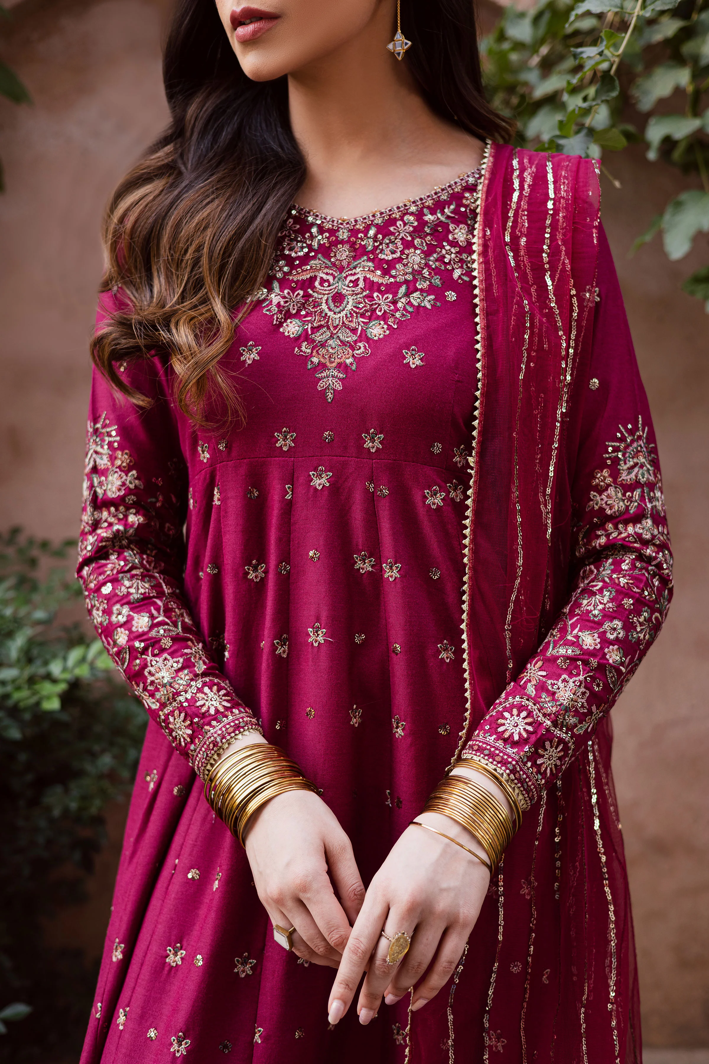 Monaar 3Pc - Embroidered Karandi Dress - Image 5