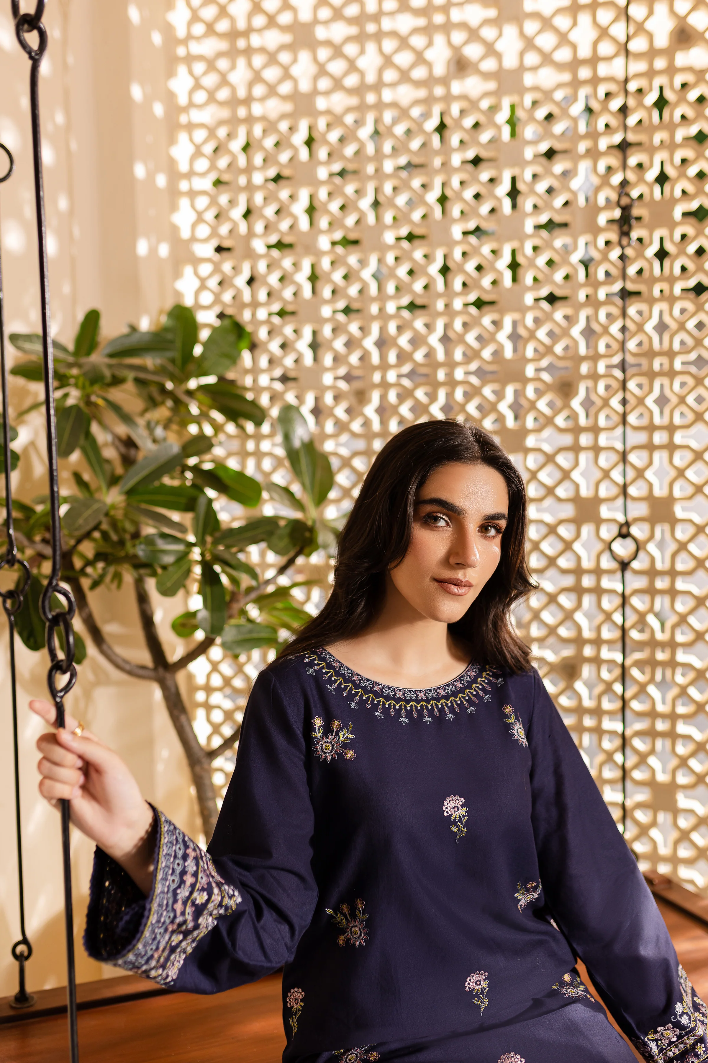 Moonlight 2Pc - Embroidered Khaddar Dress - Image 7