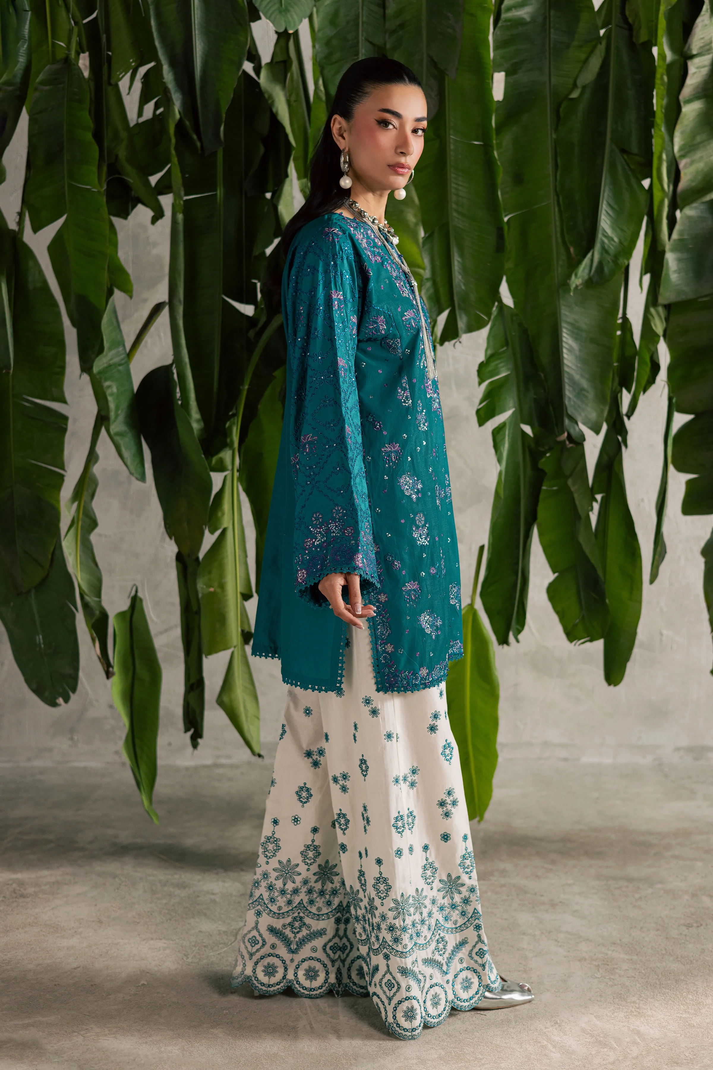 Moonwillow 2Pc - Festive Embroidered Lawn - Image 10