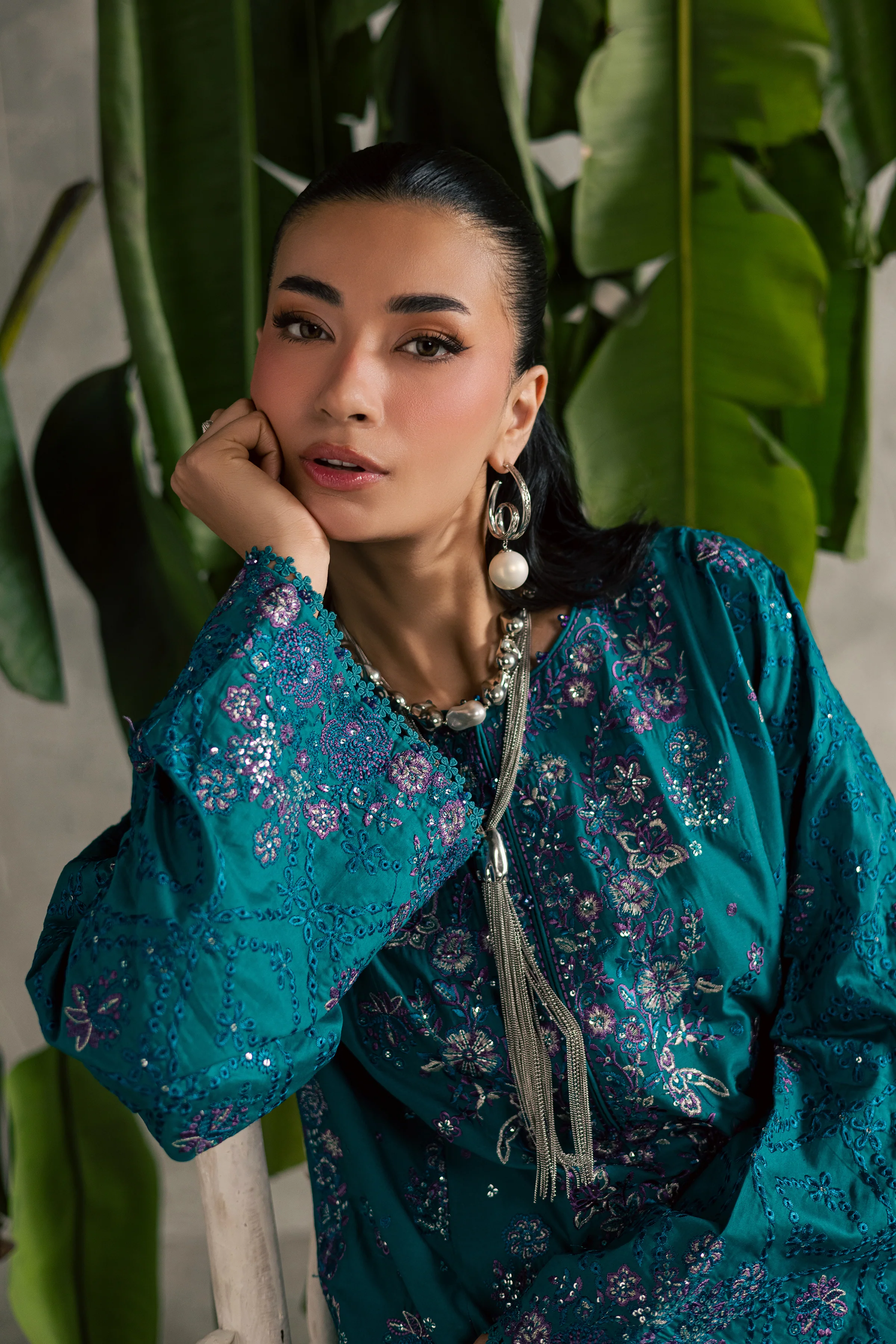 Moonwillow 2Pc - Festive Embroidered Lawn - Image 6