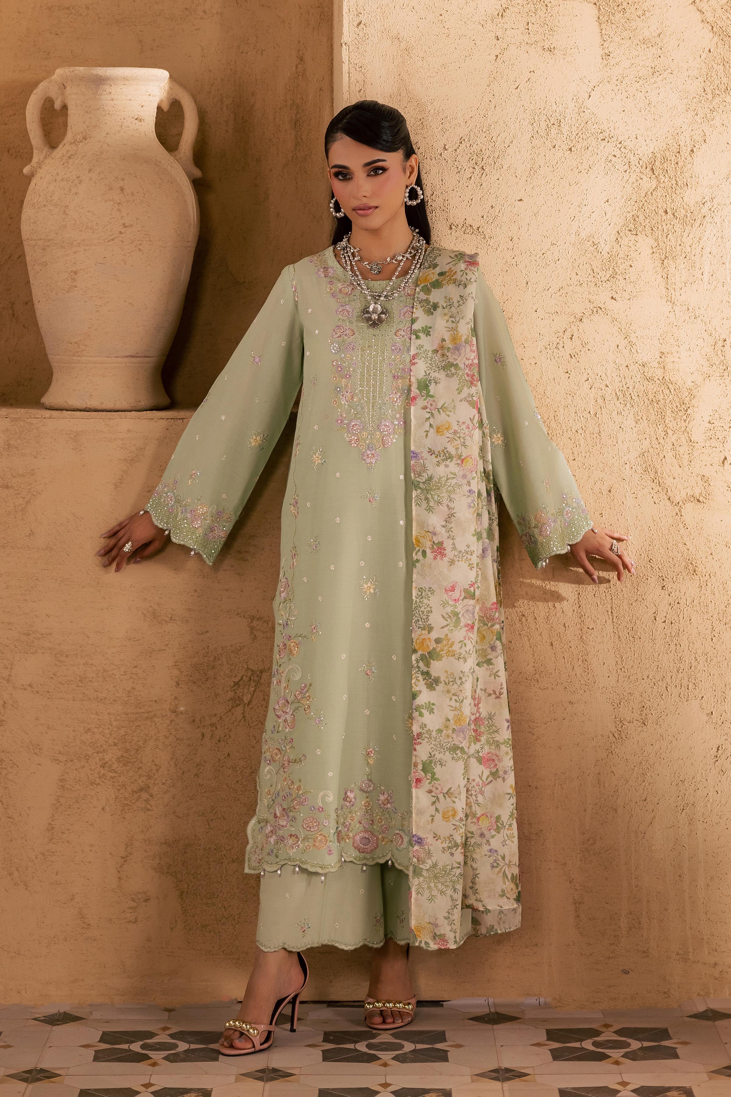 Morika 3Pc - Embroidered Festive Pret - Image 10