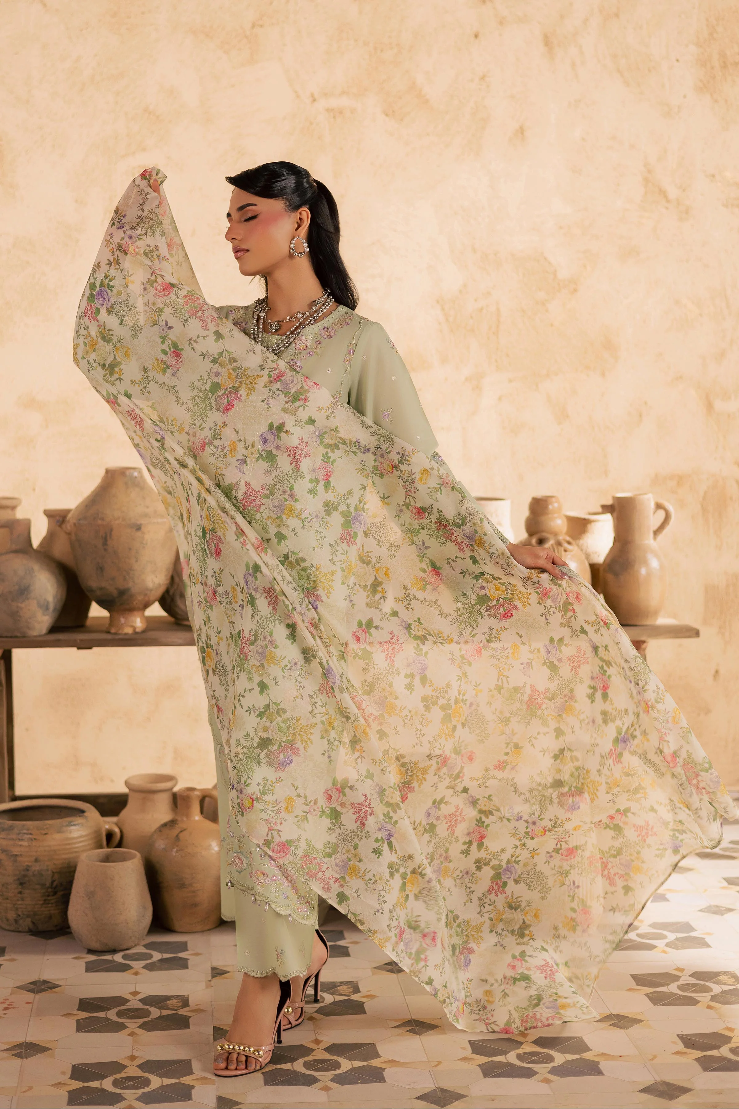 Morika 3Pc - Embroidered Festive Pret - Image 8