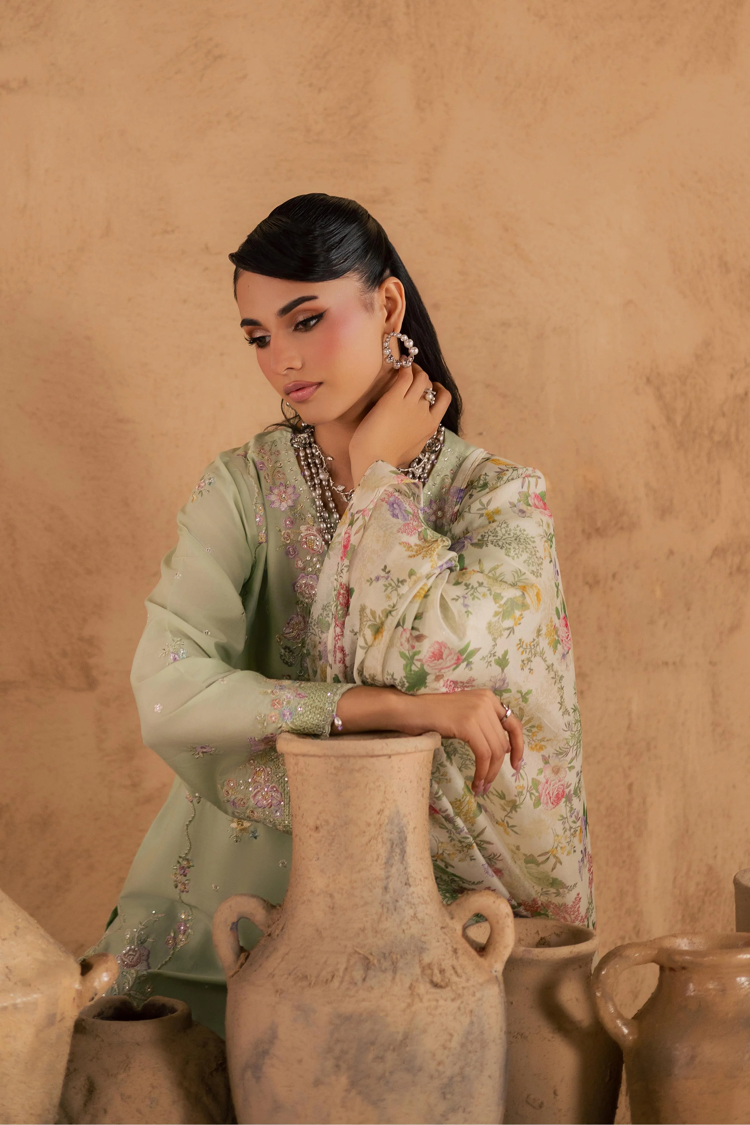 Morika 3Pc - Embroidered Festive Pret - Image 9