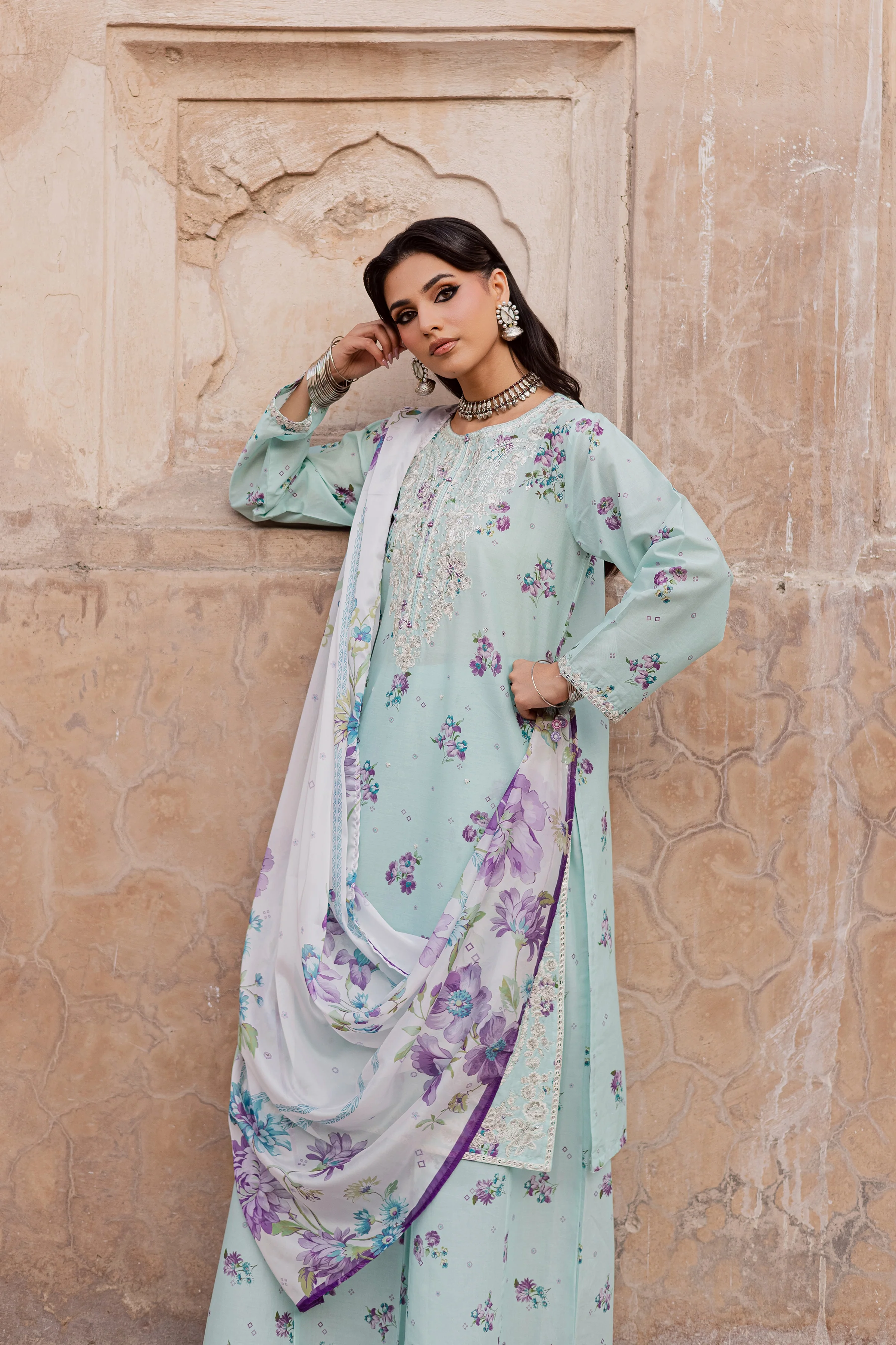 Morticia 3Pc - Festive Eid Prints - Image 10