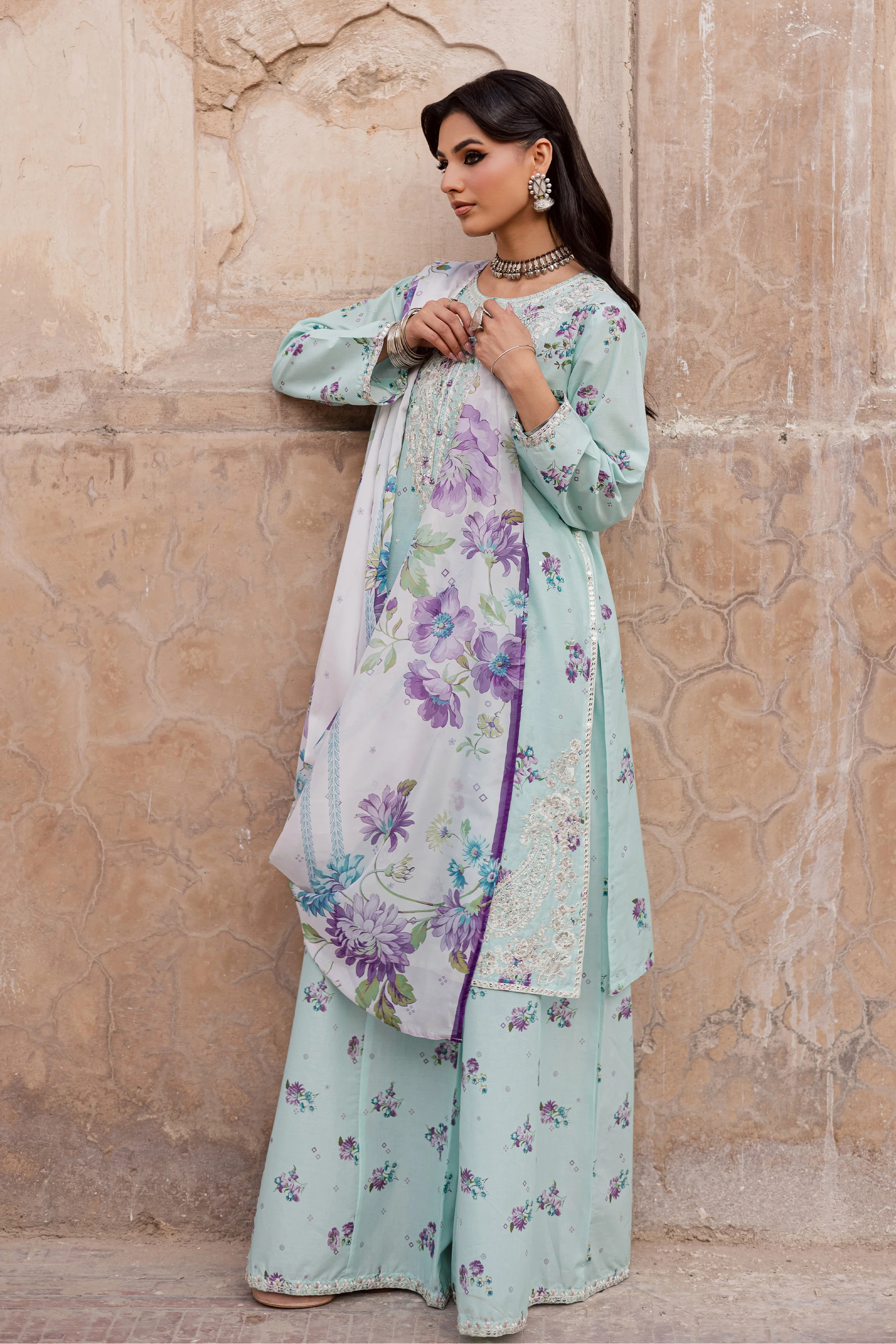 Morticia 3Pc - Festive Eid Prints - Image 11