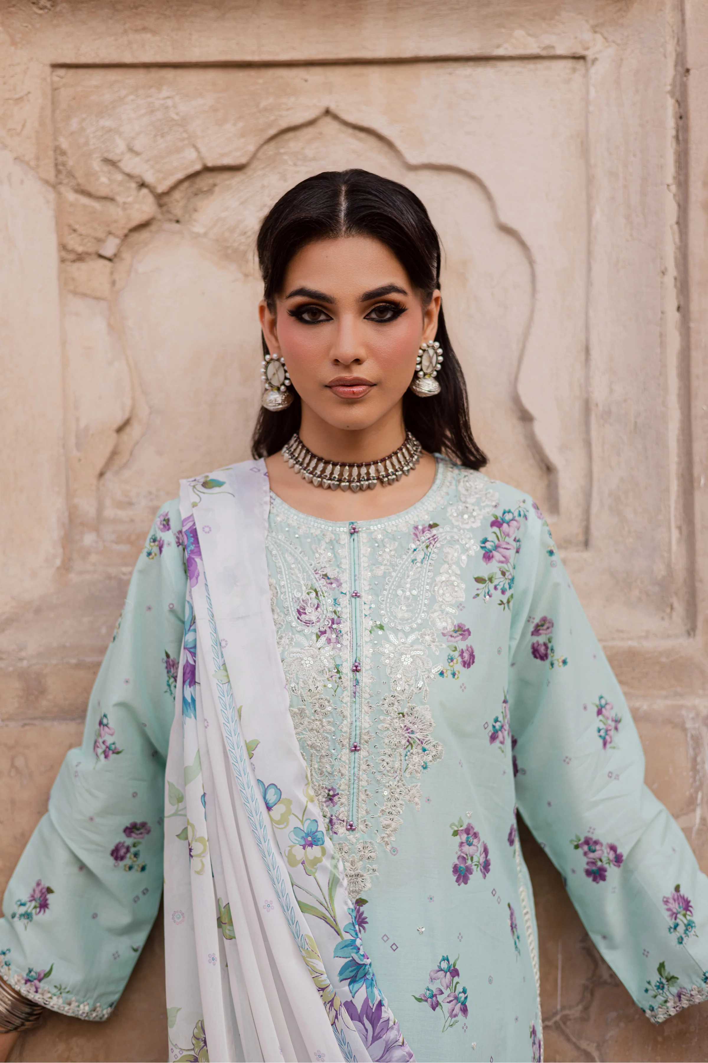 Morticia 3Pc - Festive Eid Prints - Image 2