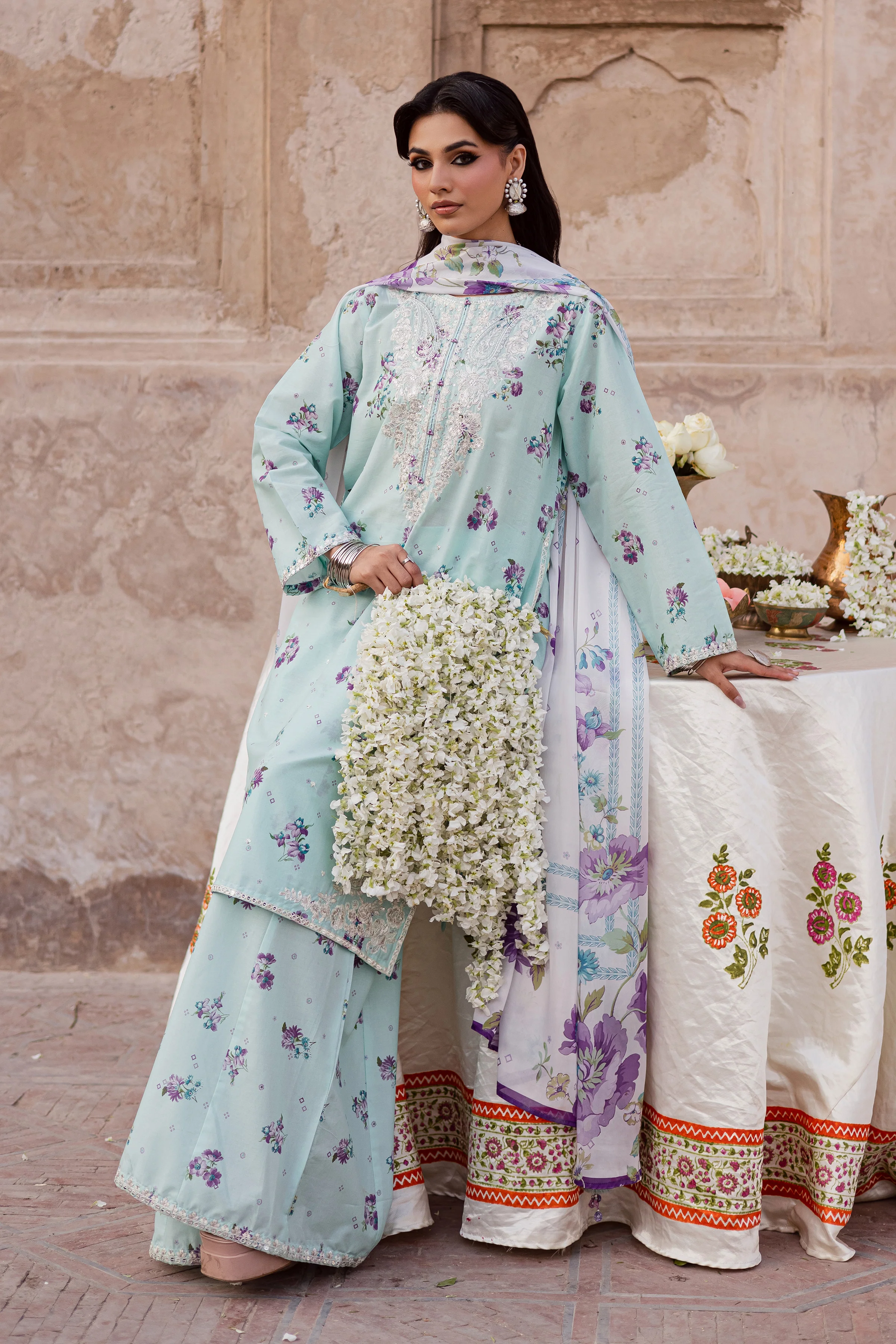 Morticia 3Pc - Festive Eid Prints - Image 3
