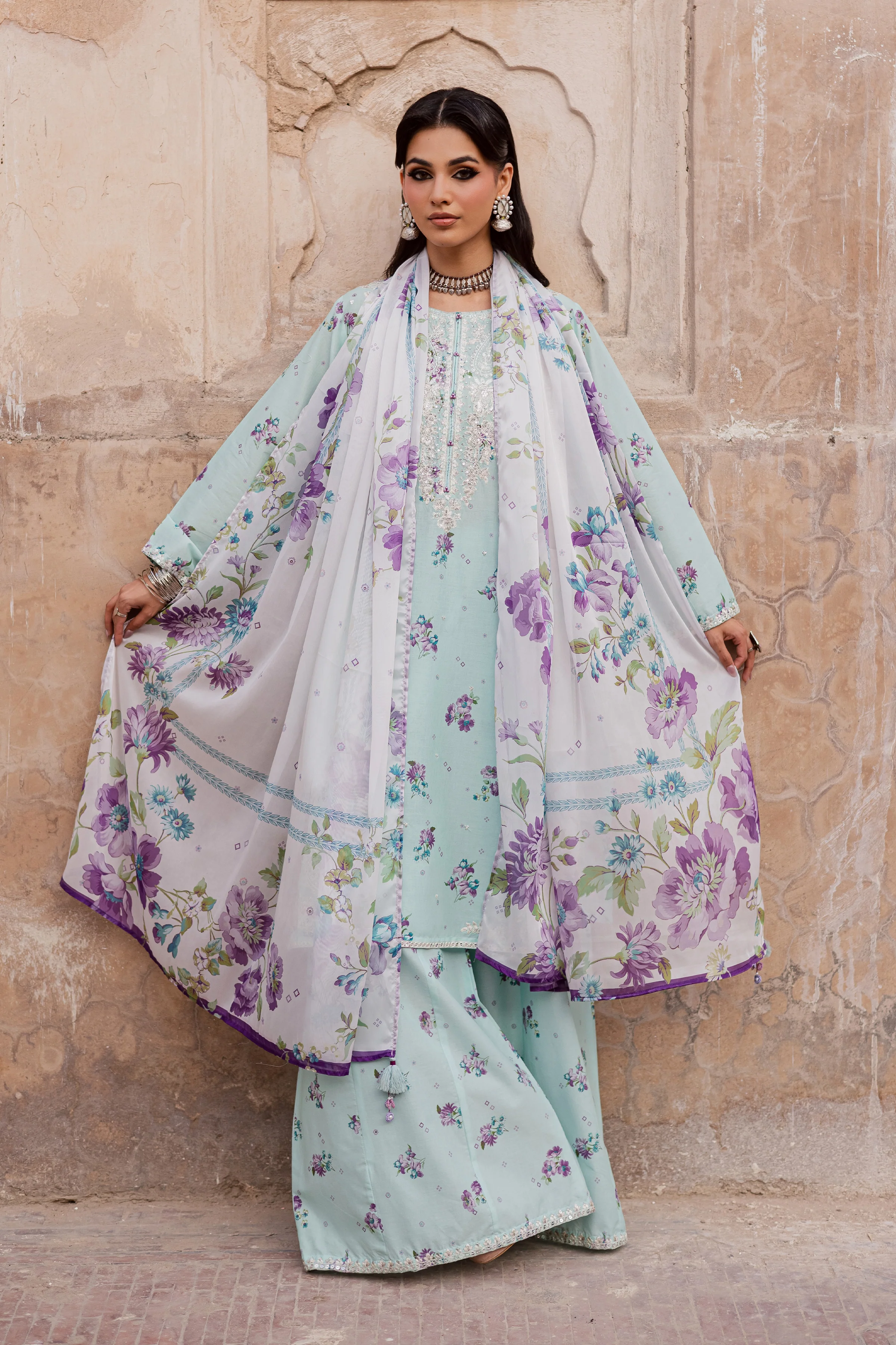 Morticia 3Pc - Festive Eid Prints - Image 6