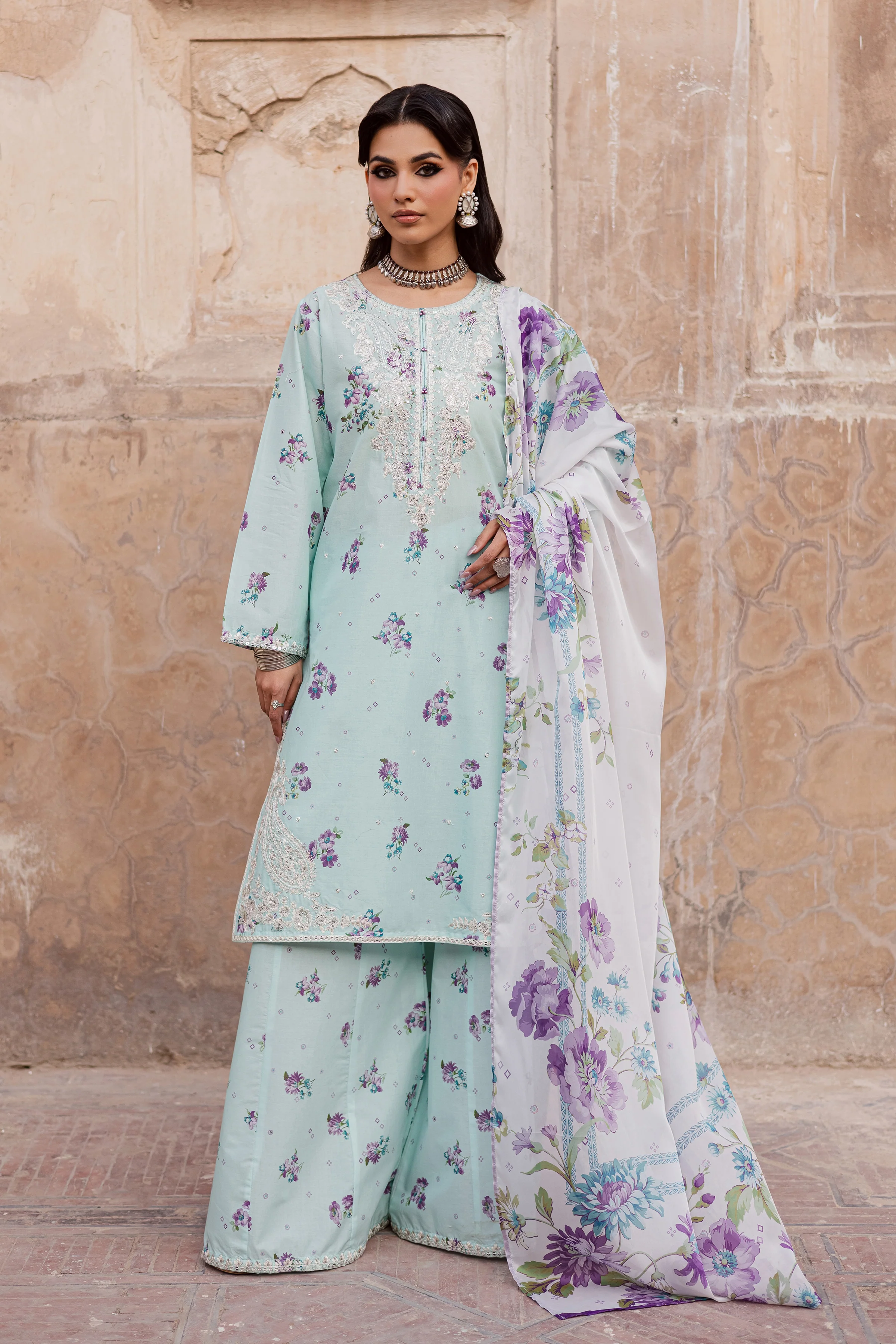 Morticia 3Pc - Festive Eid Prints - Image 8