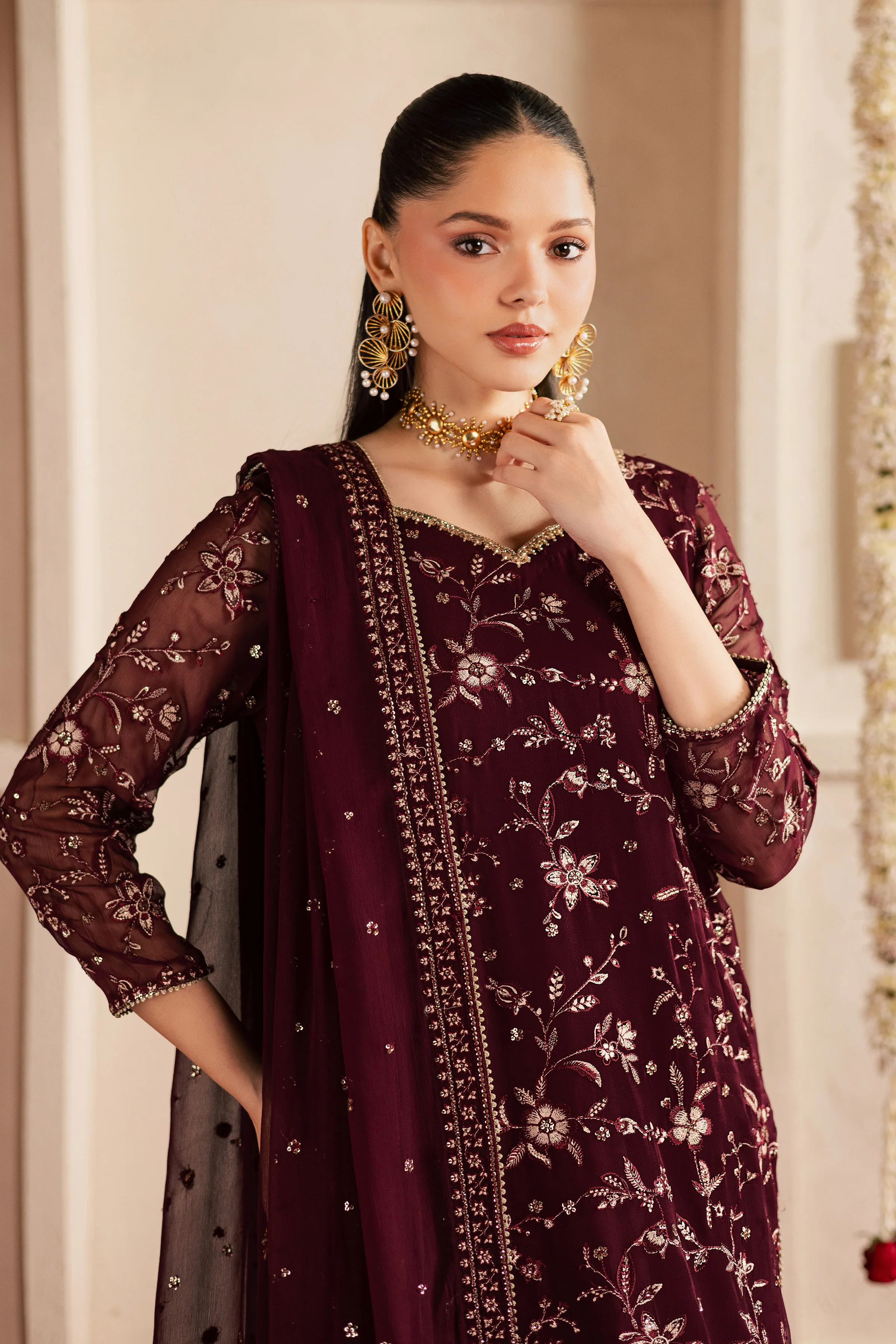 Naimey 3Pc - Festive Luxe Pret - Image 4
