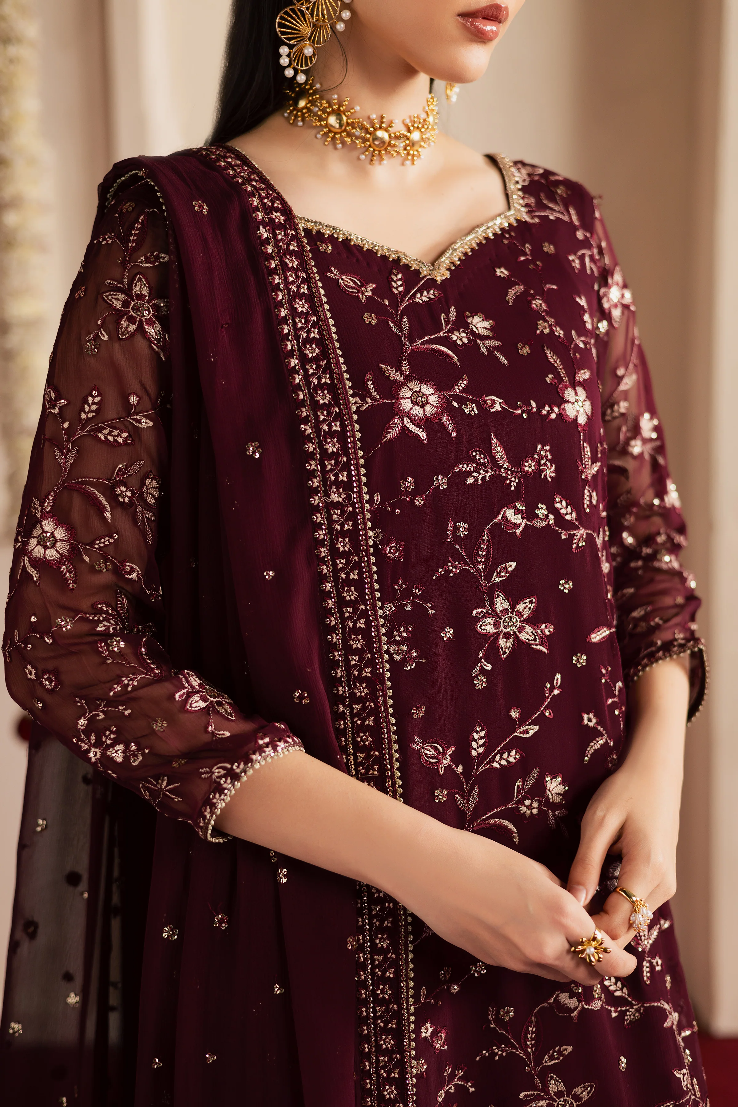 Naimey 3Pc - Festive Luxe Pret - Image 9