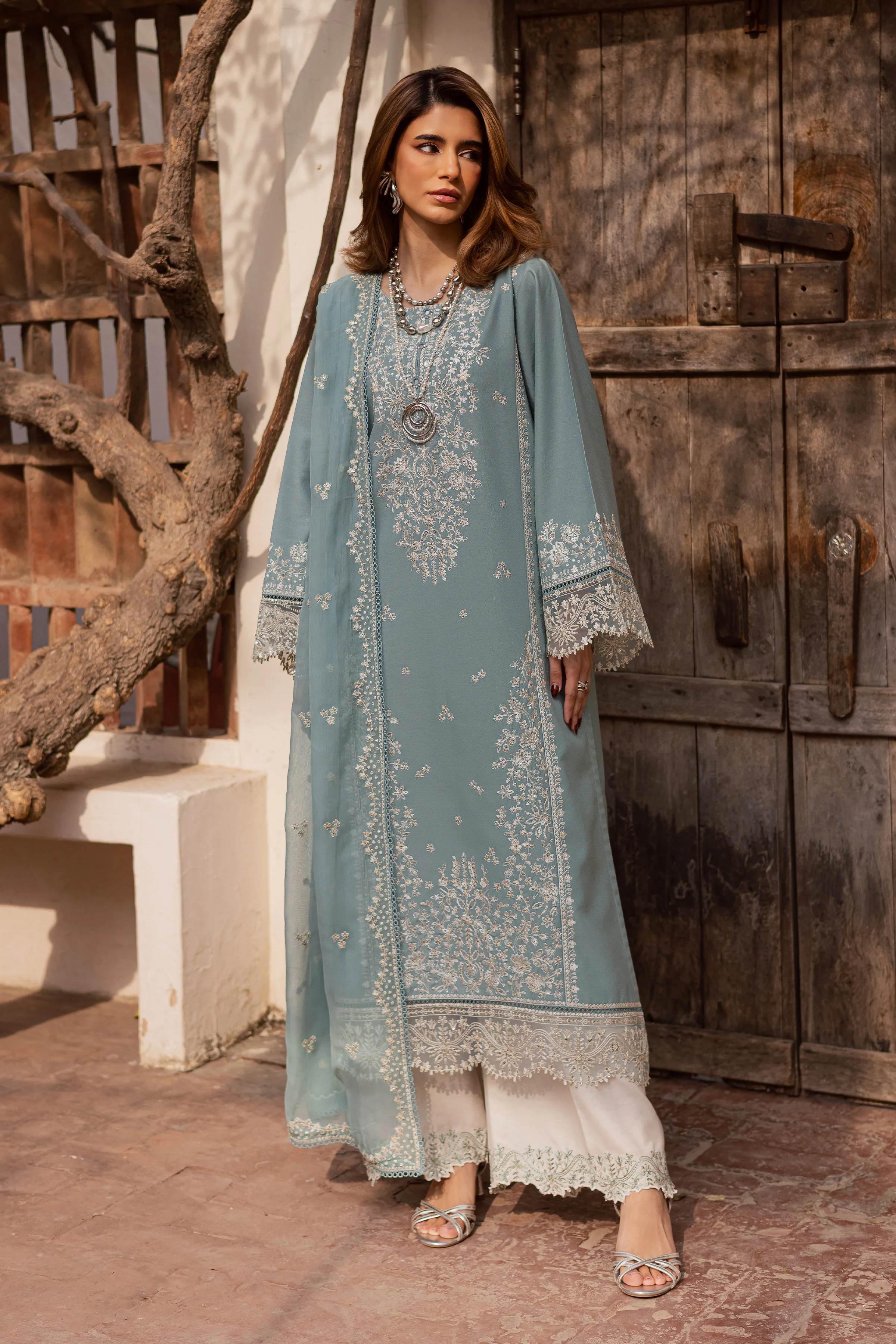 Naisha 3Pc - Embroidered Festive Pret - Image 3