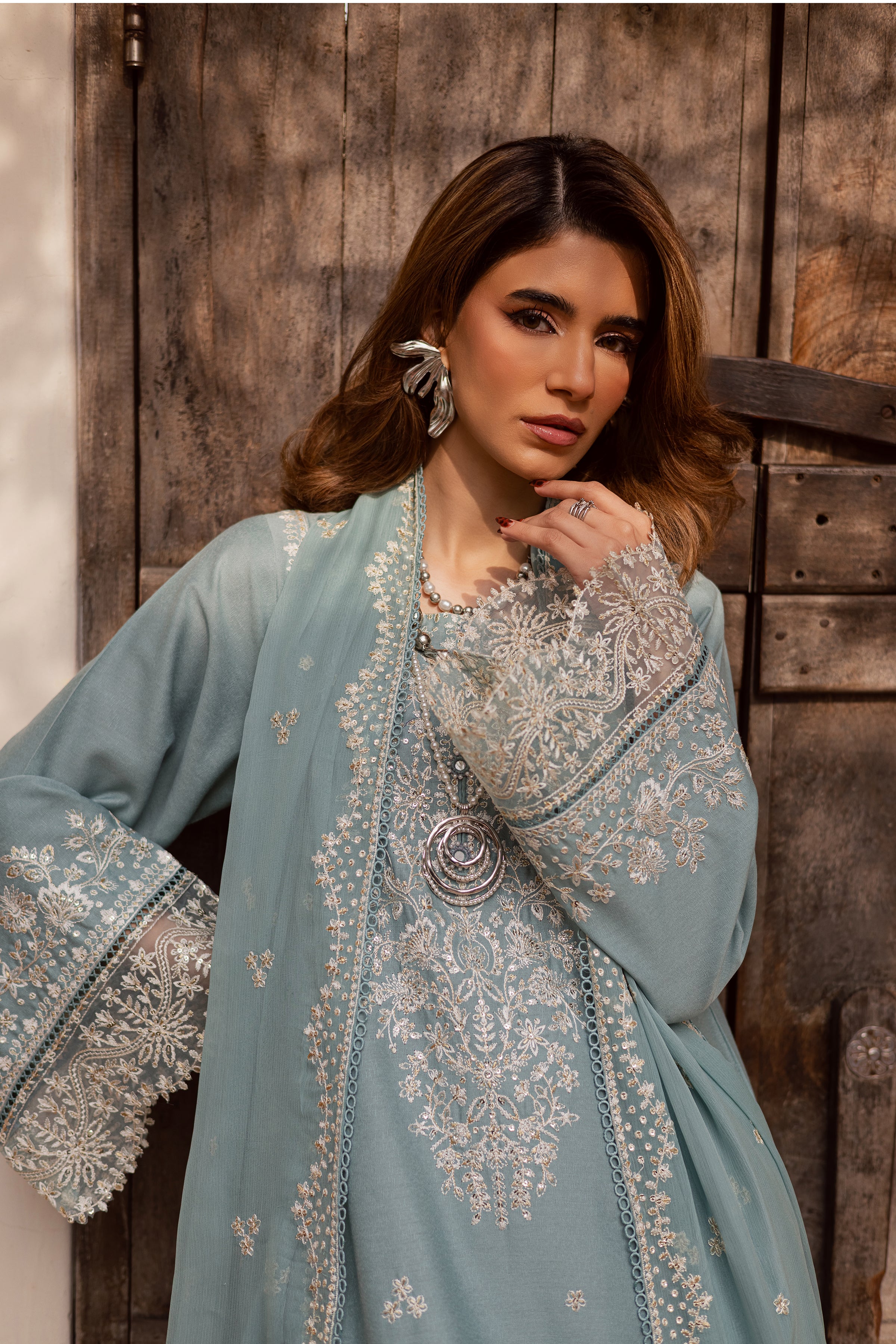 Naisha 3Pc - Embroidered Festive Pret - Image 4