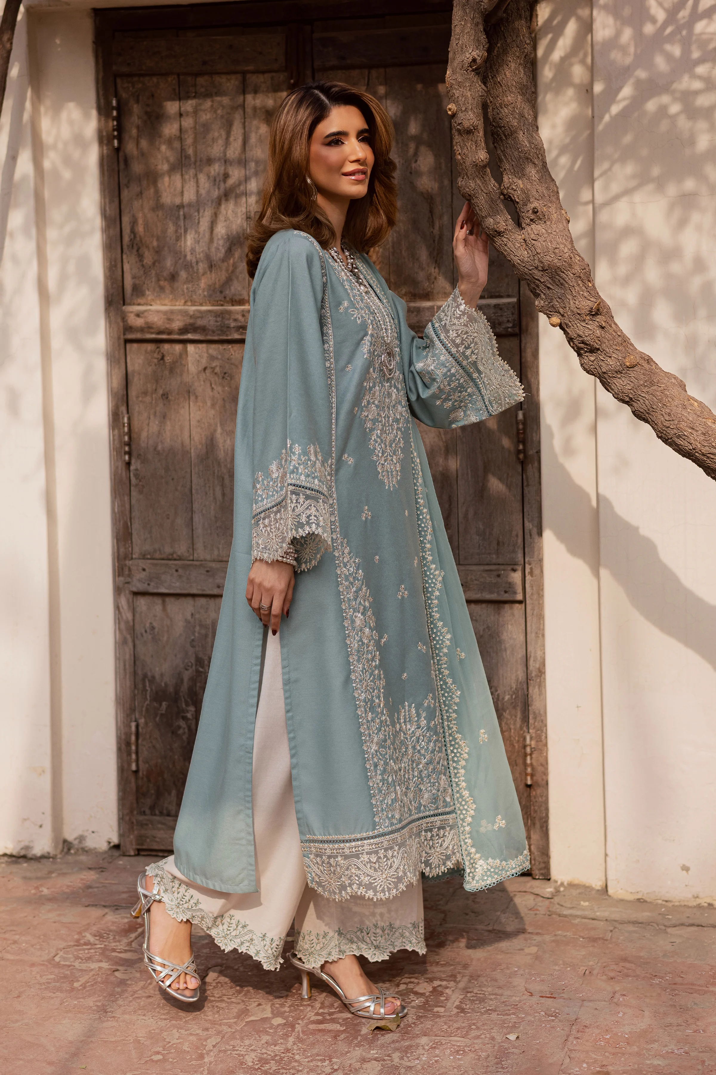 Naisha 3Pc - Embroidered Festive Pret - Image 5