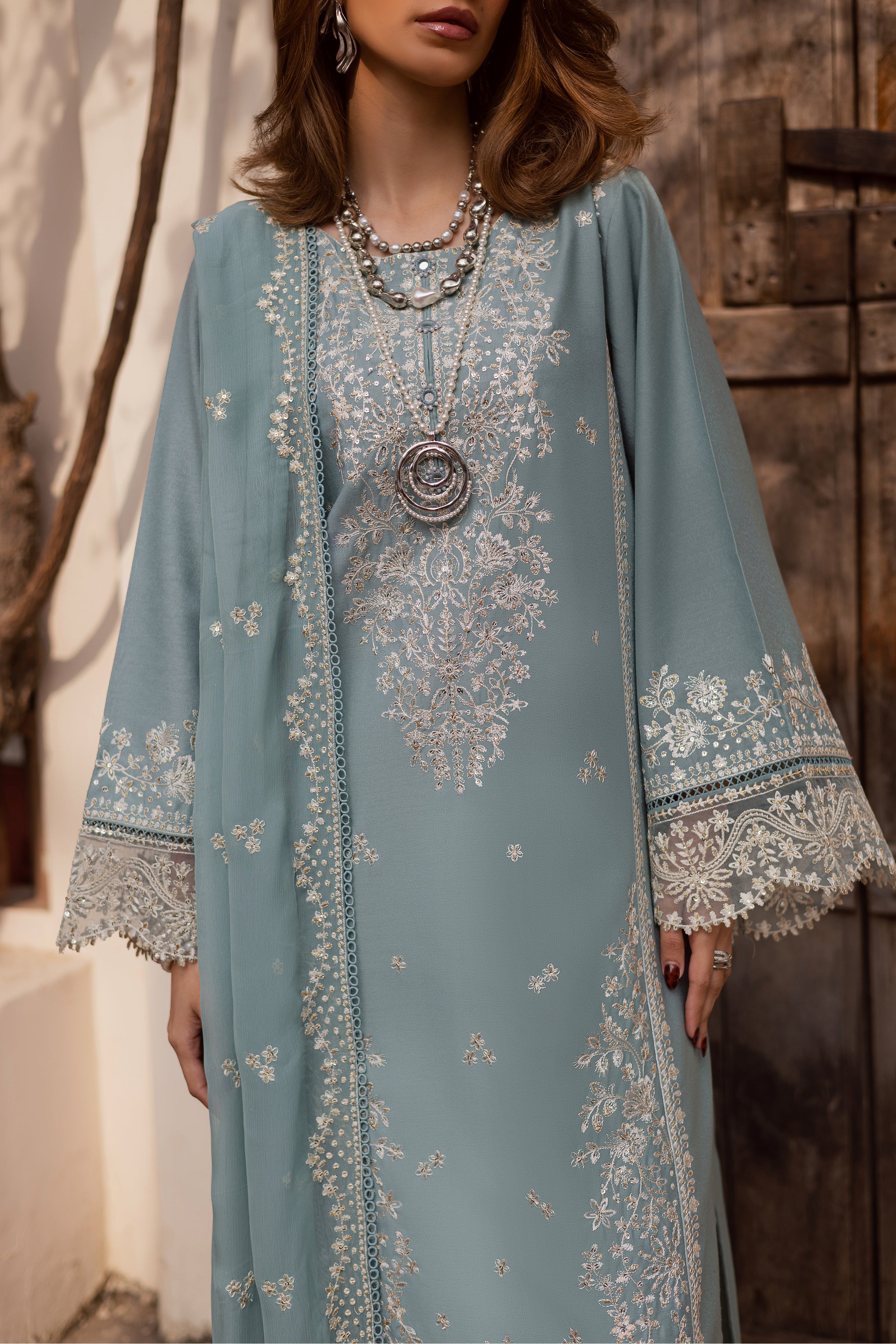 Naisha 3Pc - Embroidered Festive Pret - Image 8