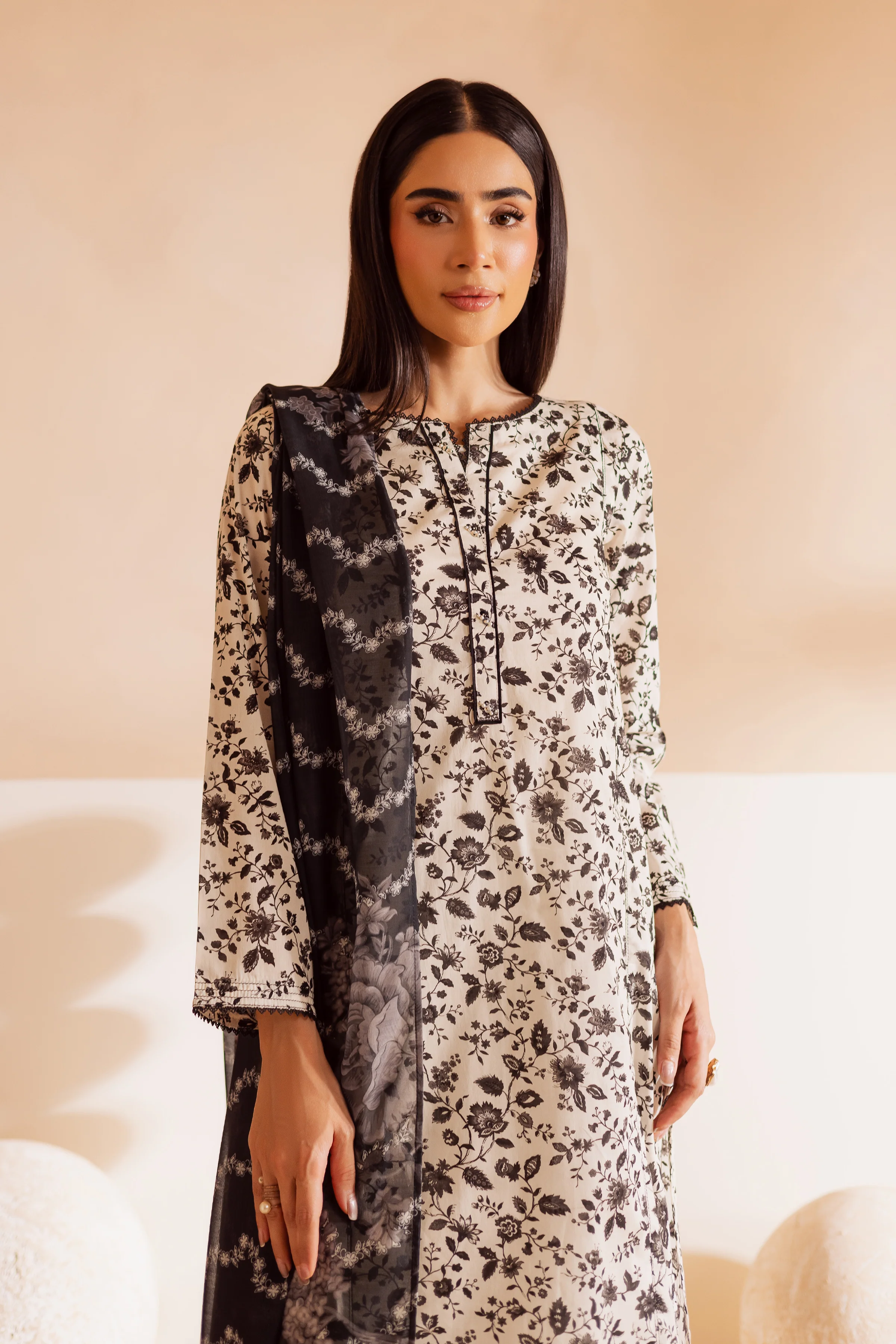 Nancy 3Pc - Printed Lawn Dress - Image 2