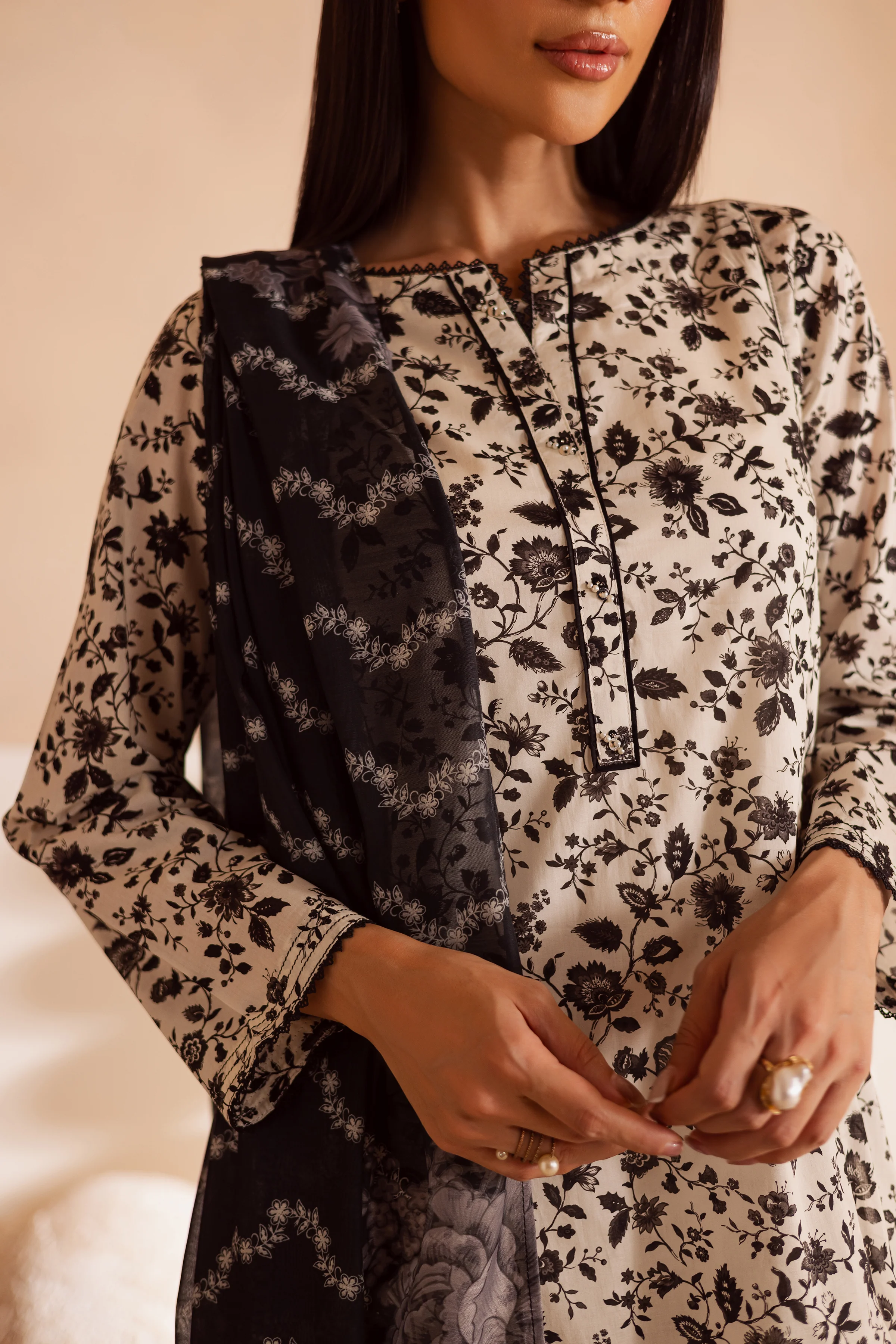 Nancy 3Pc - Printed Lawn Dress - Image 6