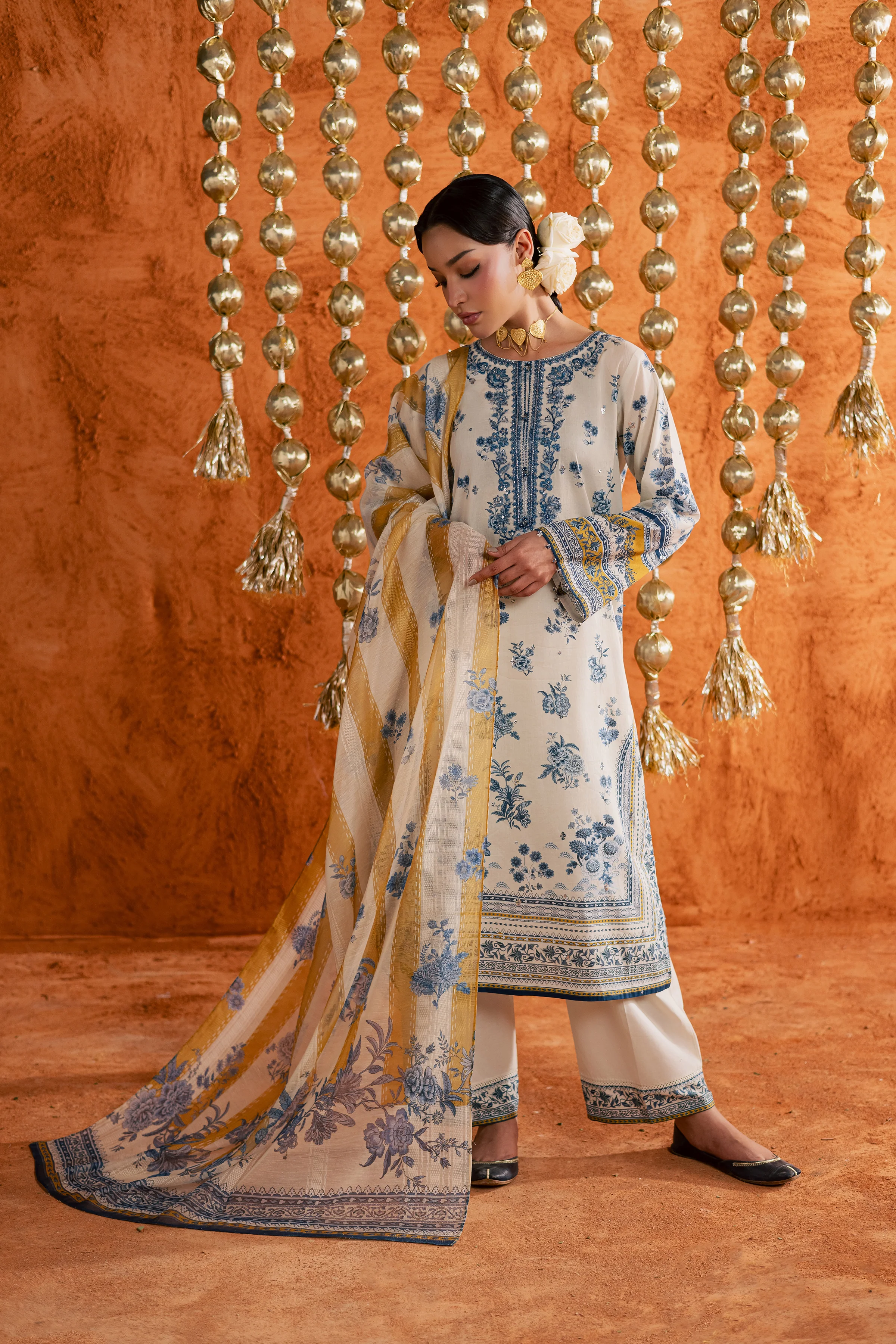 Nariman 3Pc - Printed Lawn Dress - Image 4