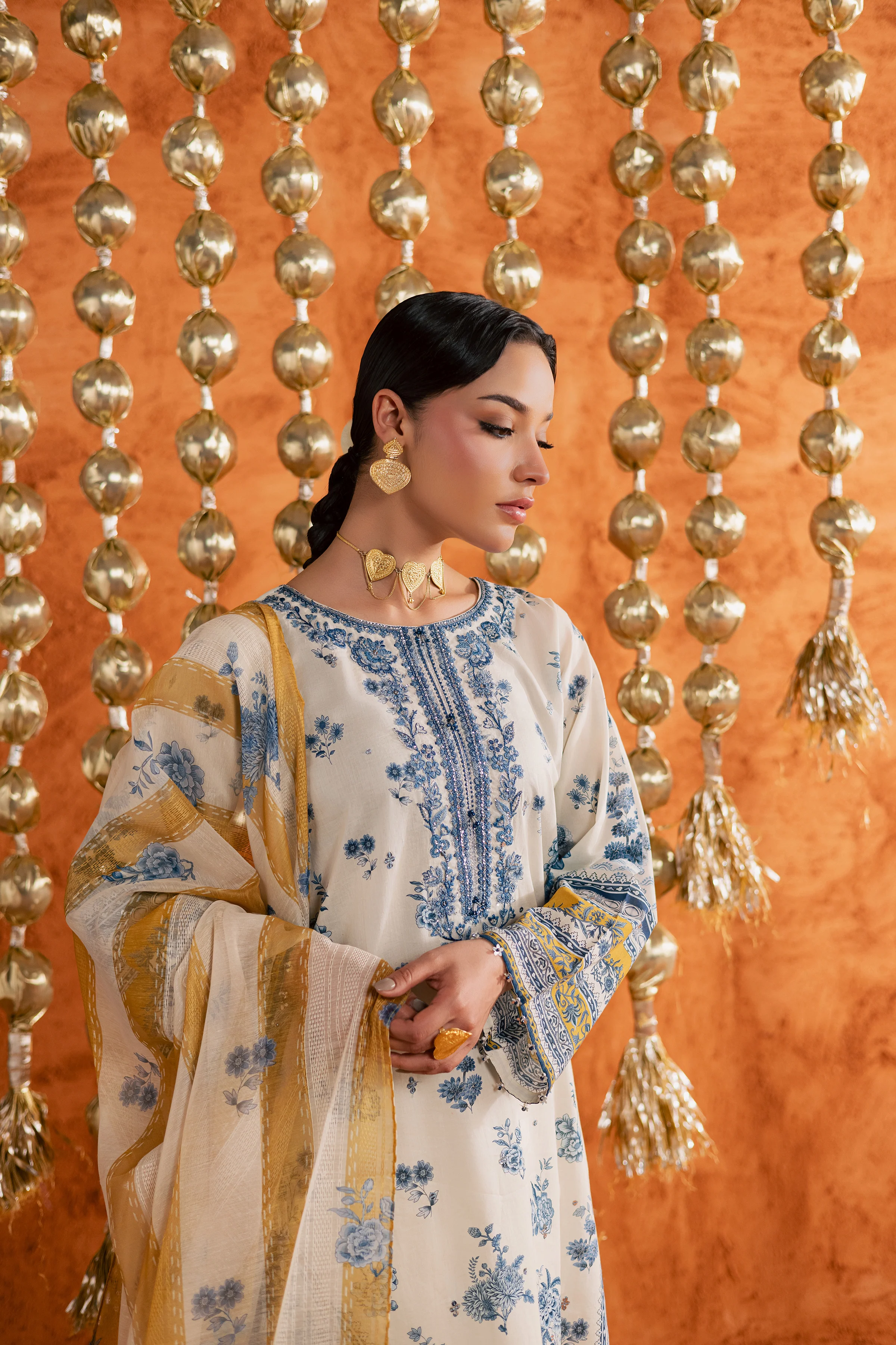 Nariman 3Pc - Printed Lawn Dress - Image 8