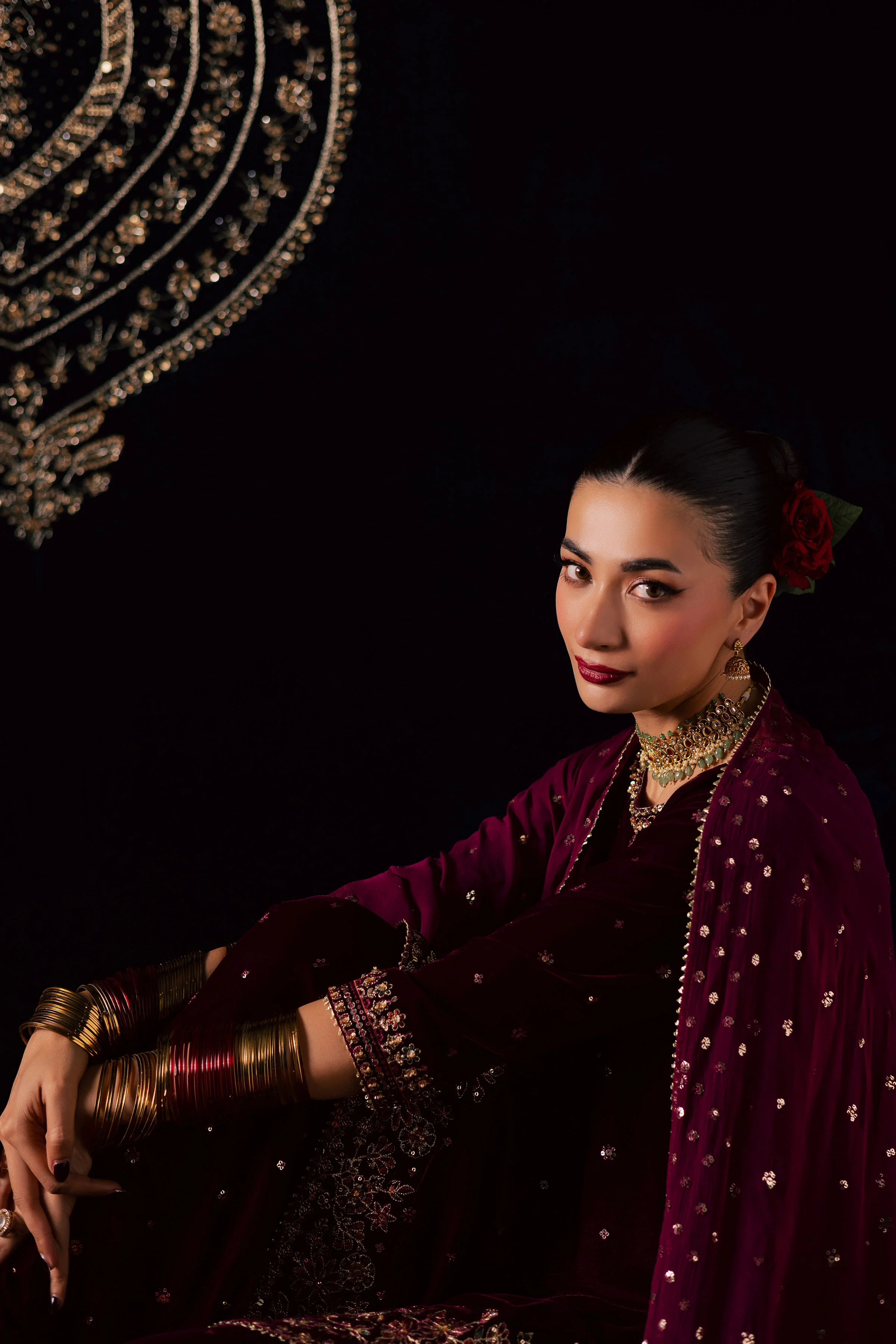 Nayaab 3Pc - Velvet Luxe Pret - Image 10