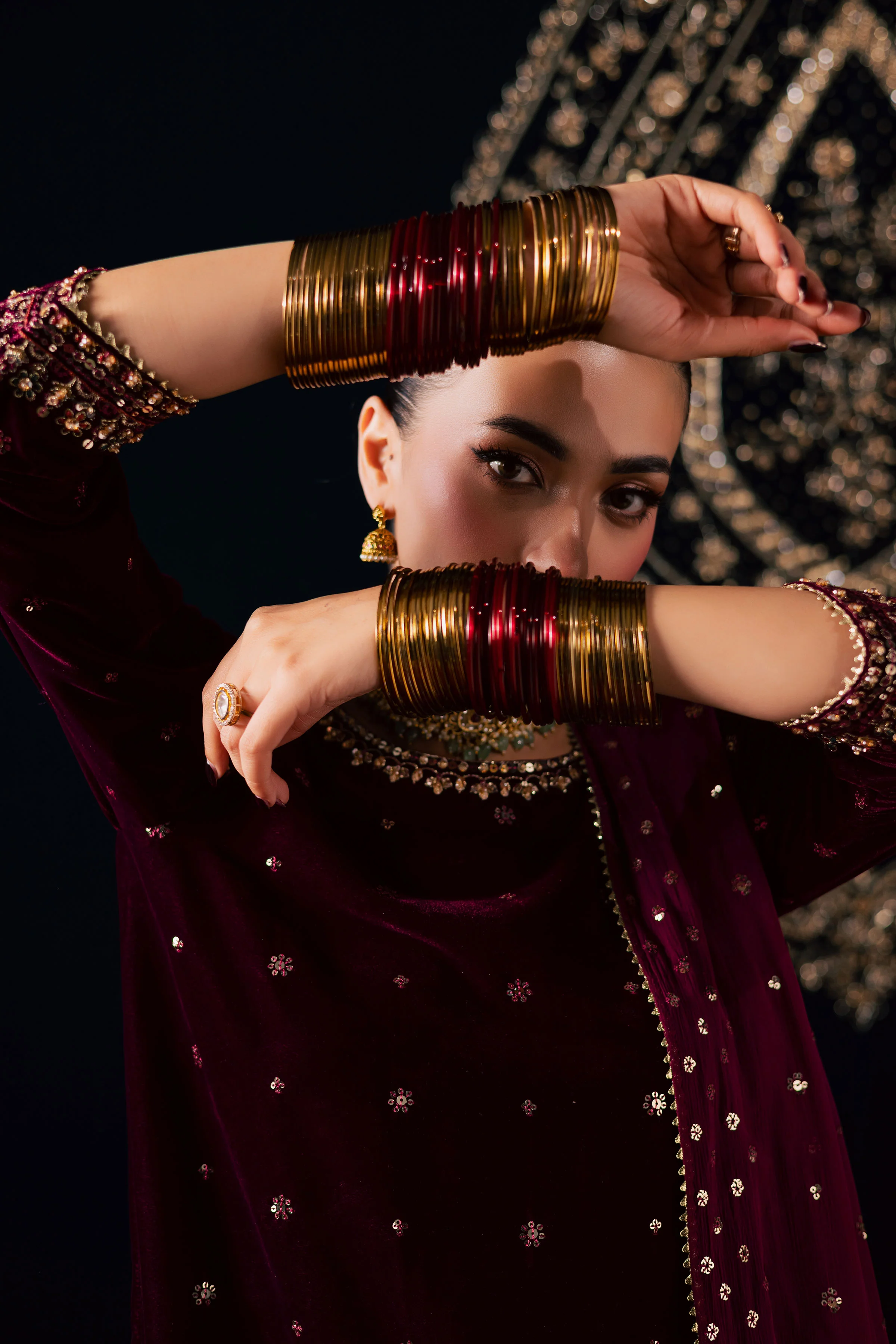 Nayaab 3Pc - Velvet Luxe Pret - Image 12