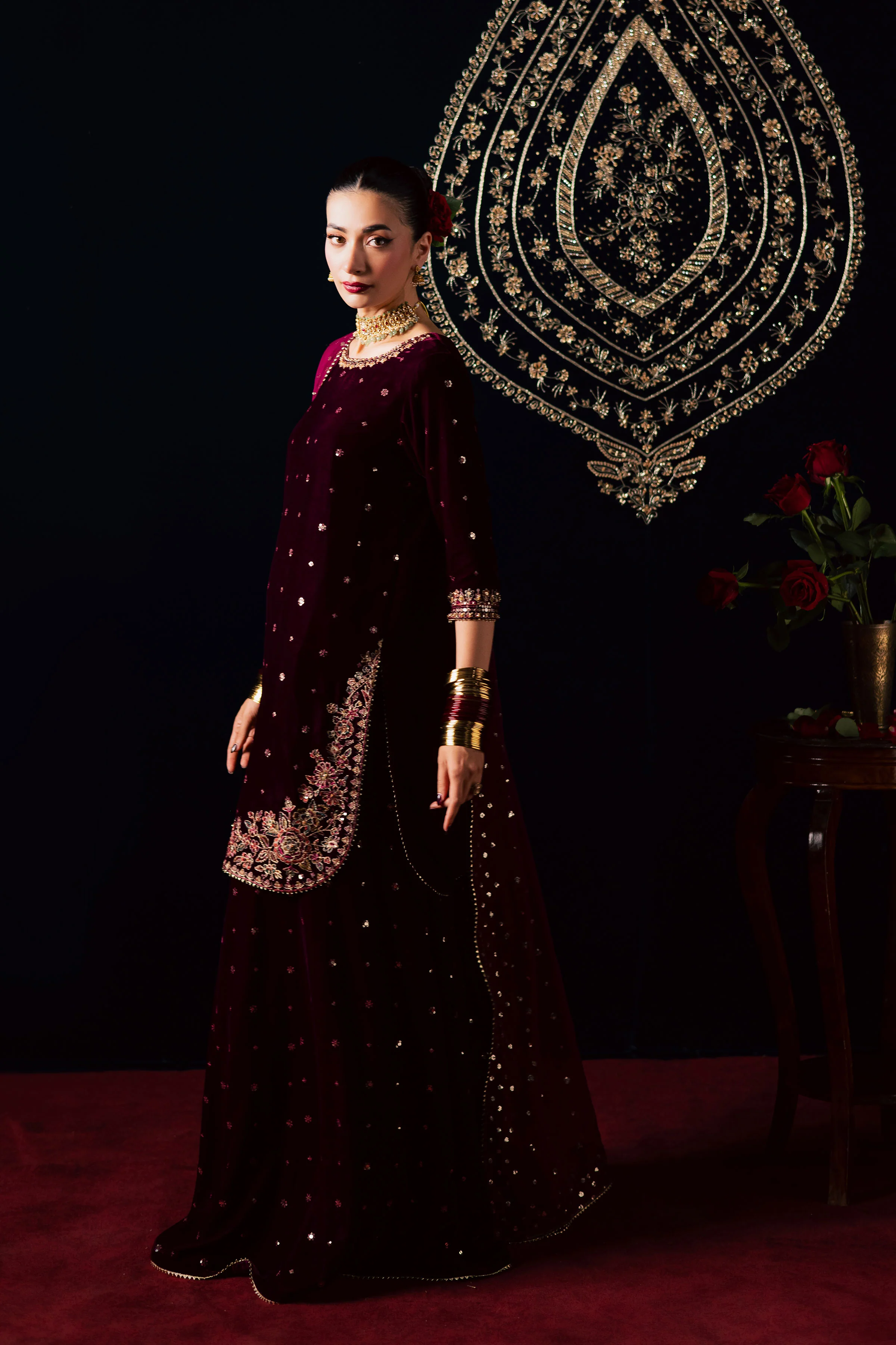 Nayaab 3Pc - Velvet Luxe Pret - Image 2