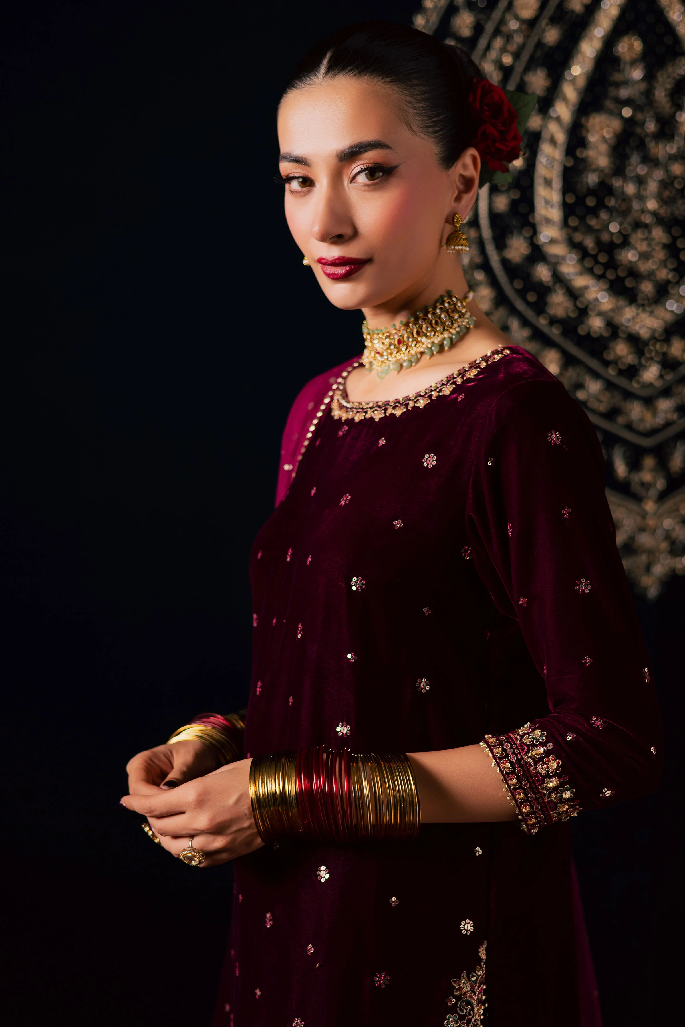 Nayaab 3Pc - Velvet Luxe Pret - Image 7