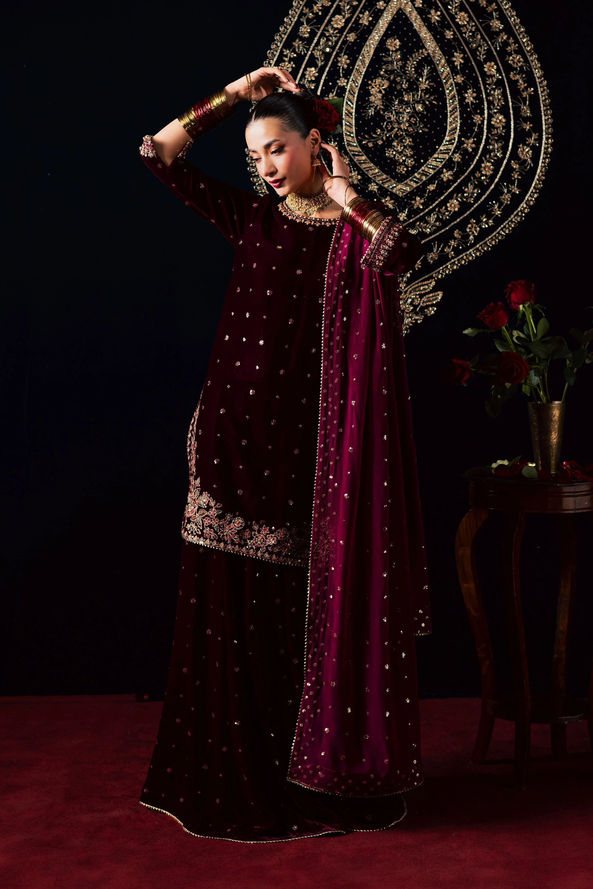 Nayaab 3Pc - Velvet Luxe Pret - Image 8