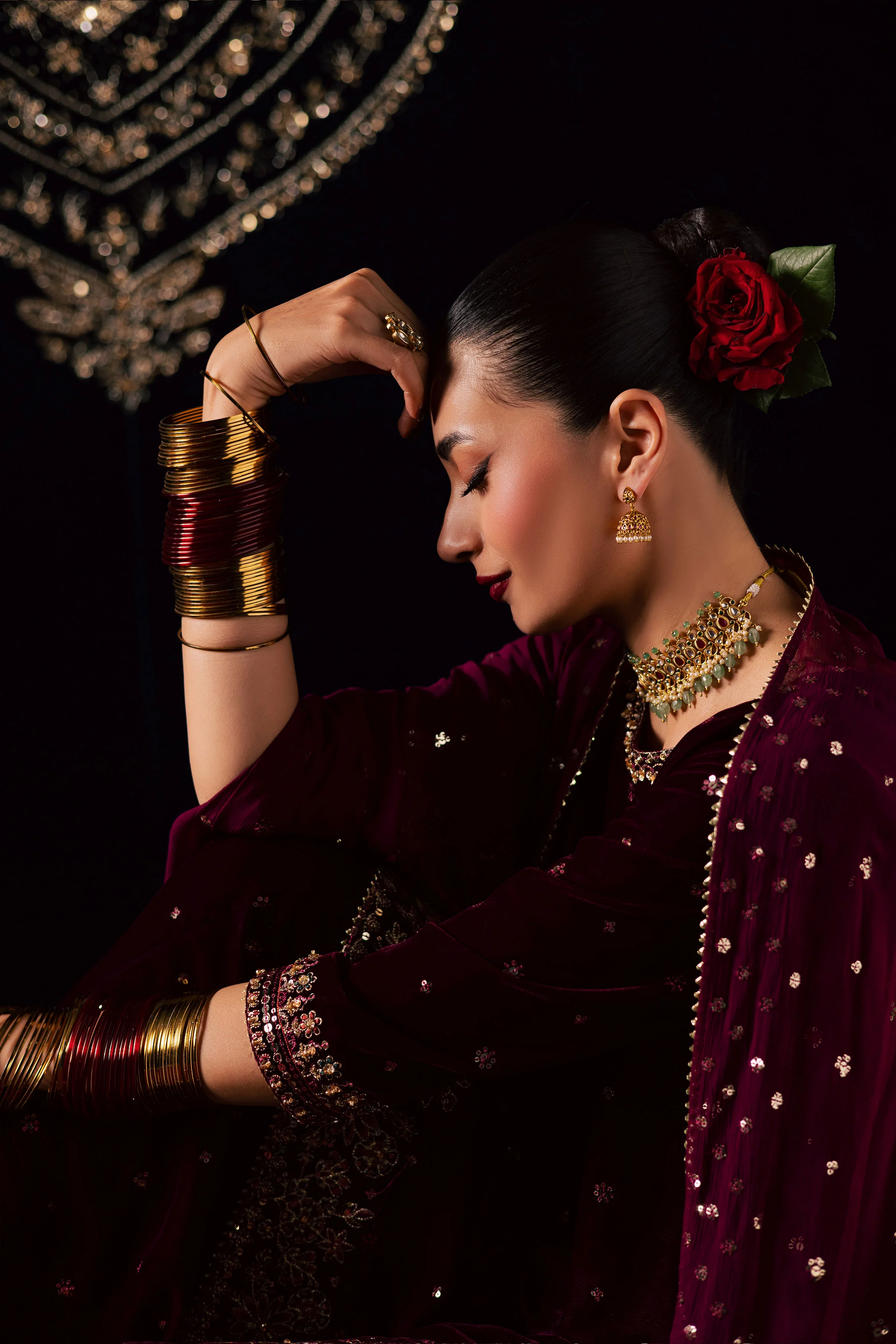 Nayaab 3Pc - Velvet Luxe Pret - Image 9