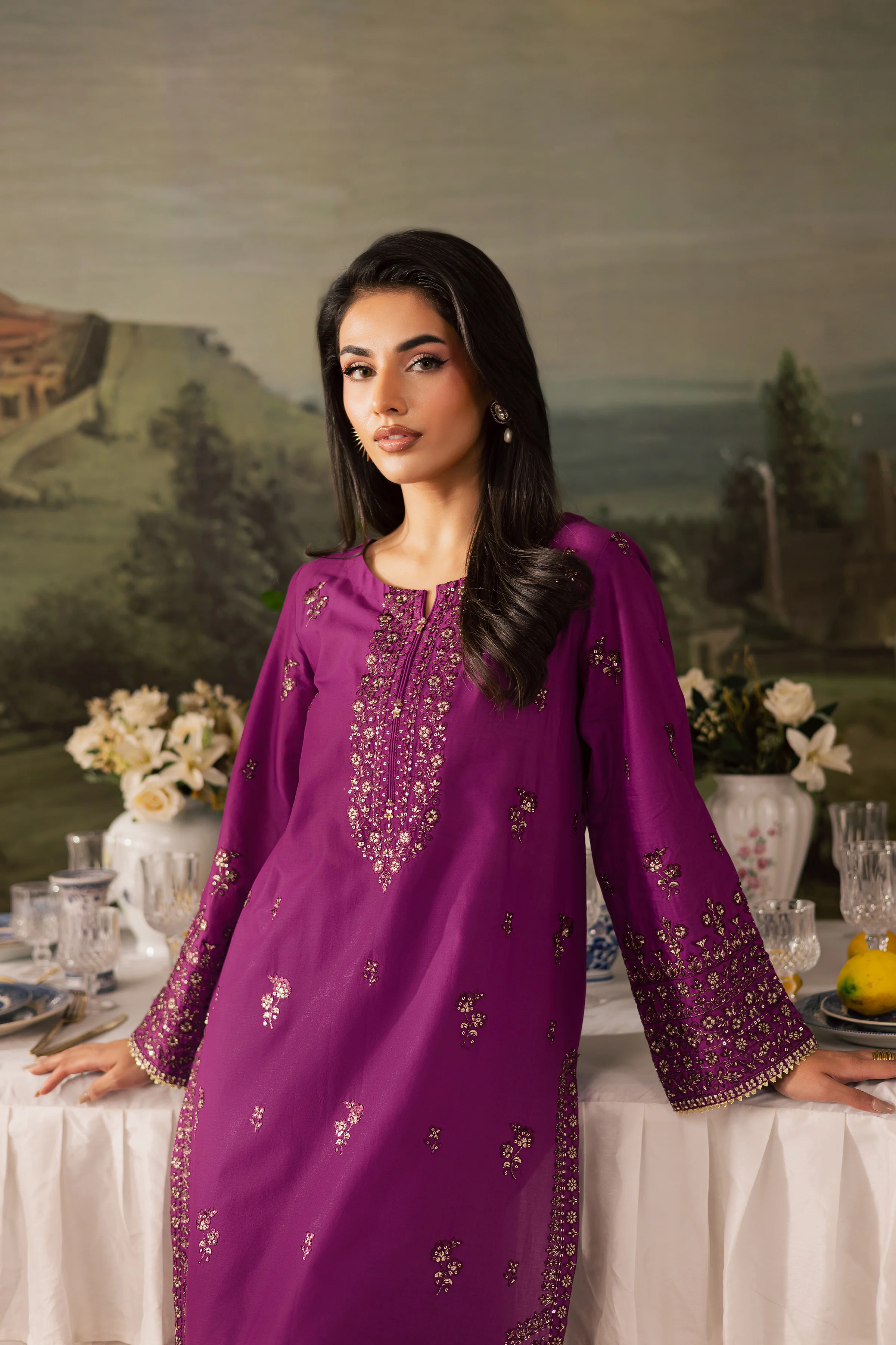Nazneen 2Pc - Embroidered Lawn Pret - Image 2