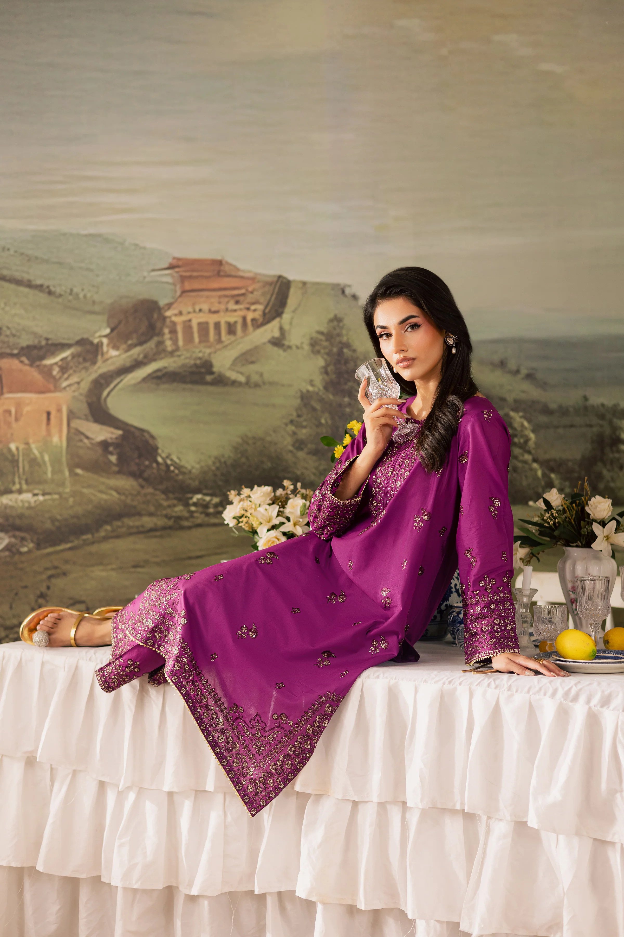 Nazneen 2Pc - Embroidered Lawn Pret - Image 4