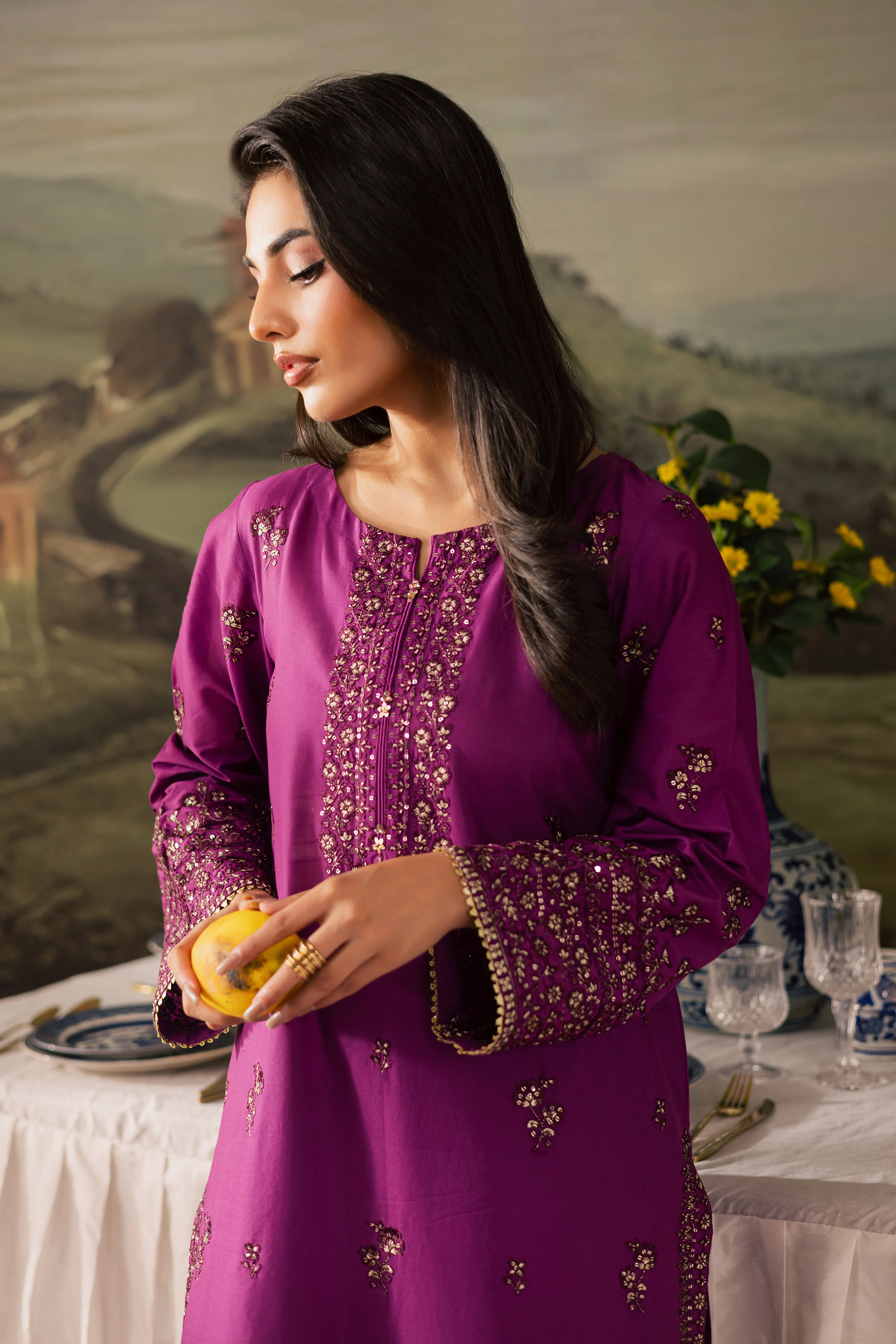 Nazneen 2Pc - Embroidered Lawn Pret - Image 5