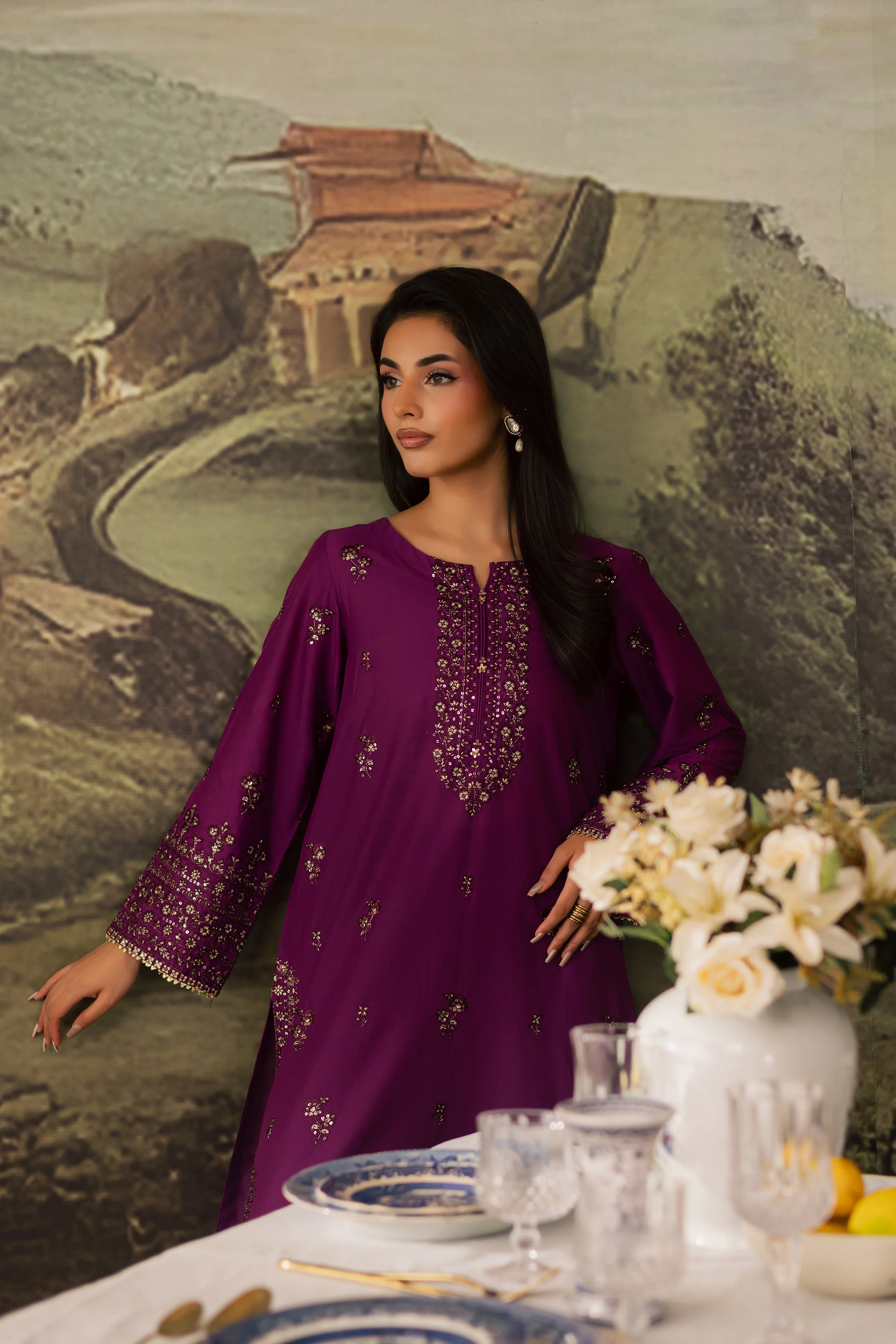 Nazneen 2Pc - Embroidered Lawn Pret - Image 6