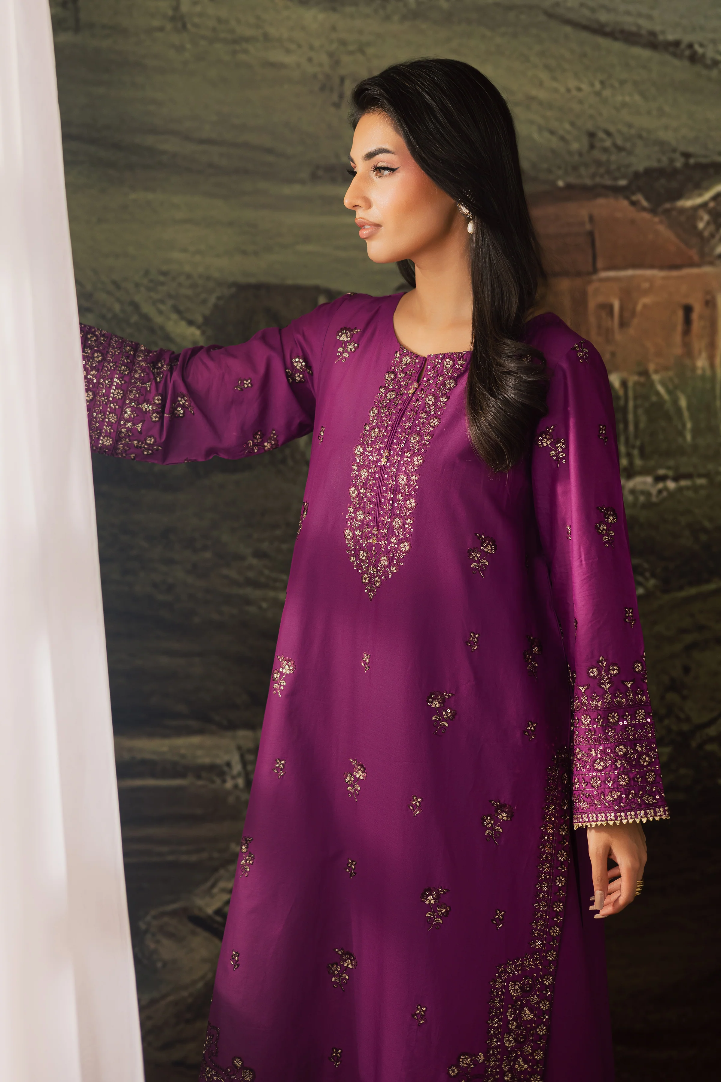 Nazneen 2Pc - Embroidered Lawn Pret - Image 7