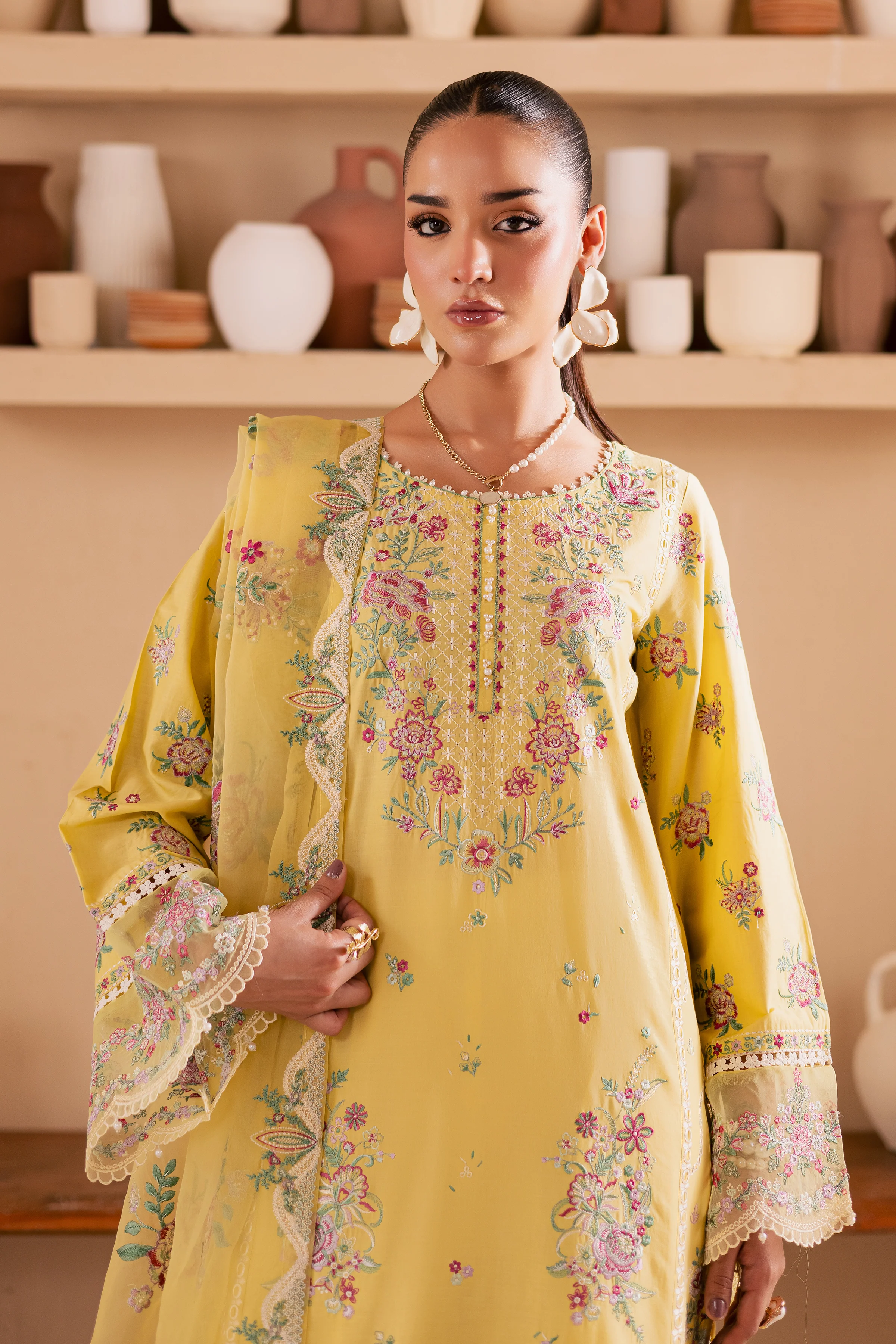 Neesha 3Pc - Embroidered Lawn Dress - Image 2